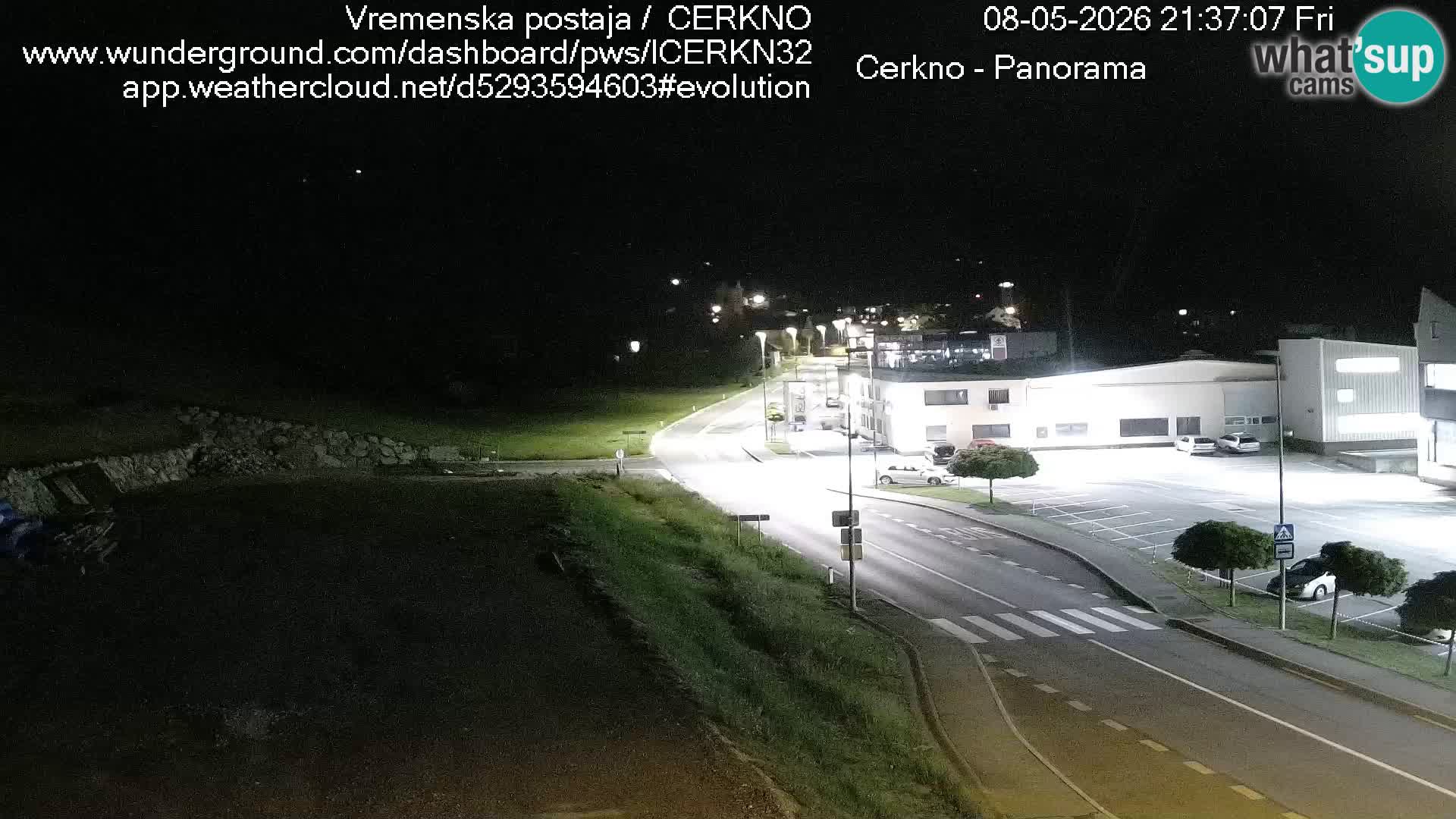 Webcam en direct – Entrée de la ville de Cerkno