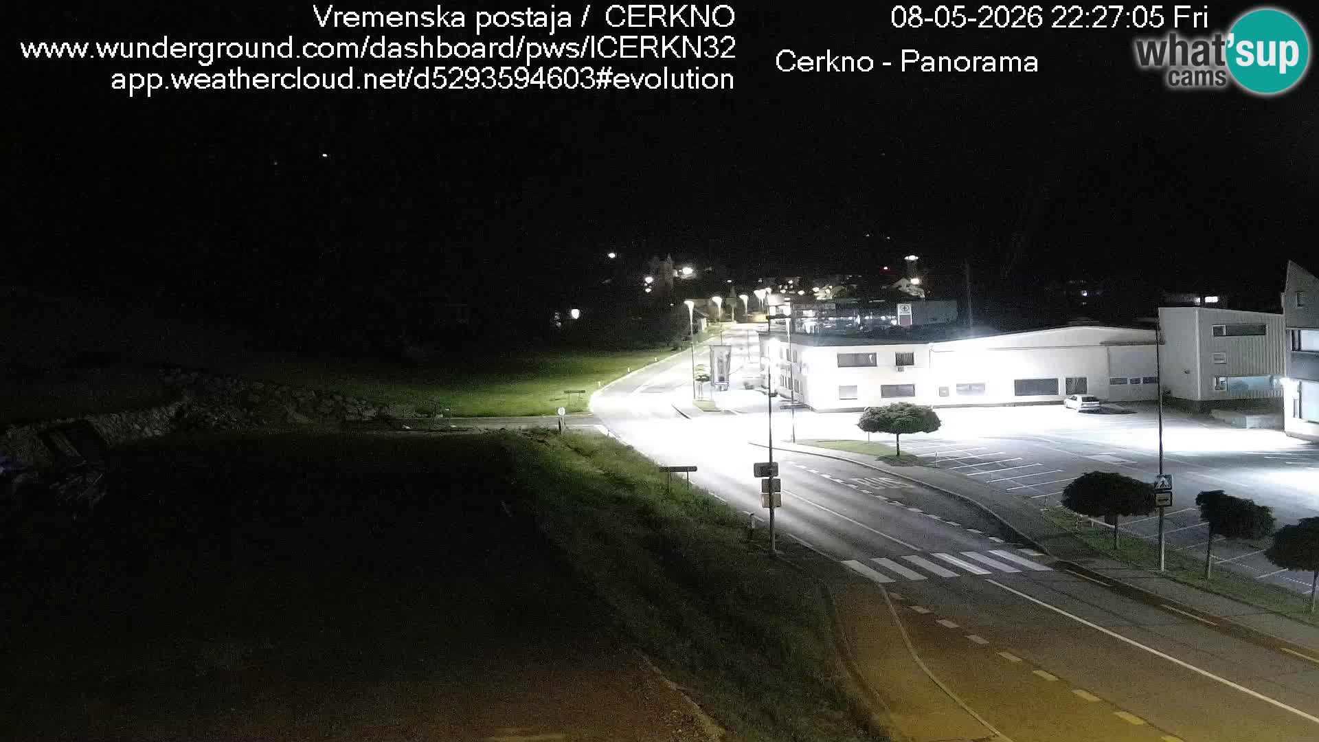 Cerkno entrada a la ciudad Webcam en vivo