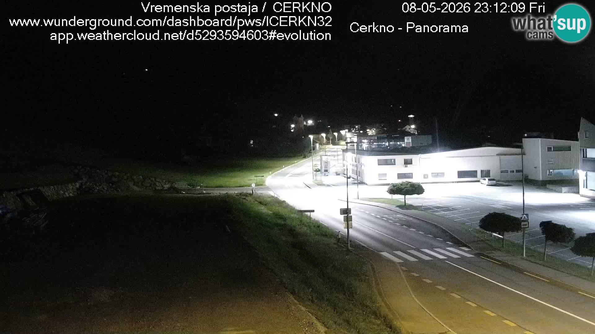 Cerkno entrada a la ciudad Webcam en vivo