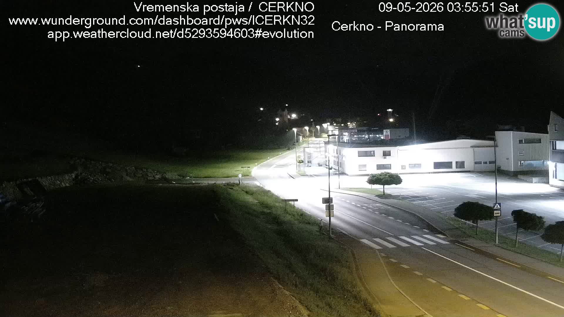 Cerkno city entrance Live Webcam