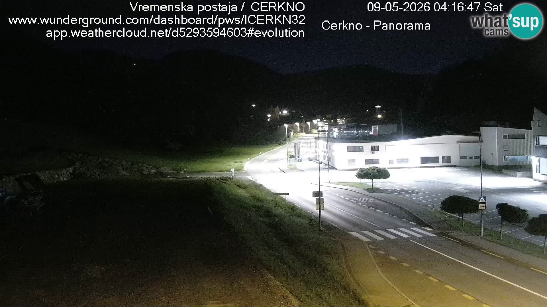 Webcam en direct – Entrée de la ville de Cerkno