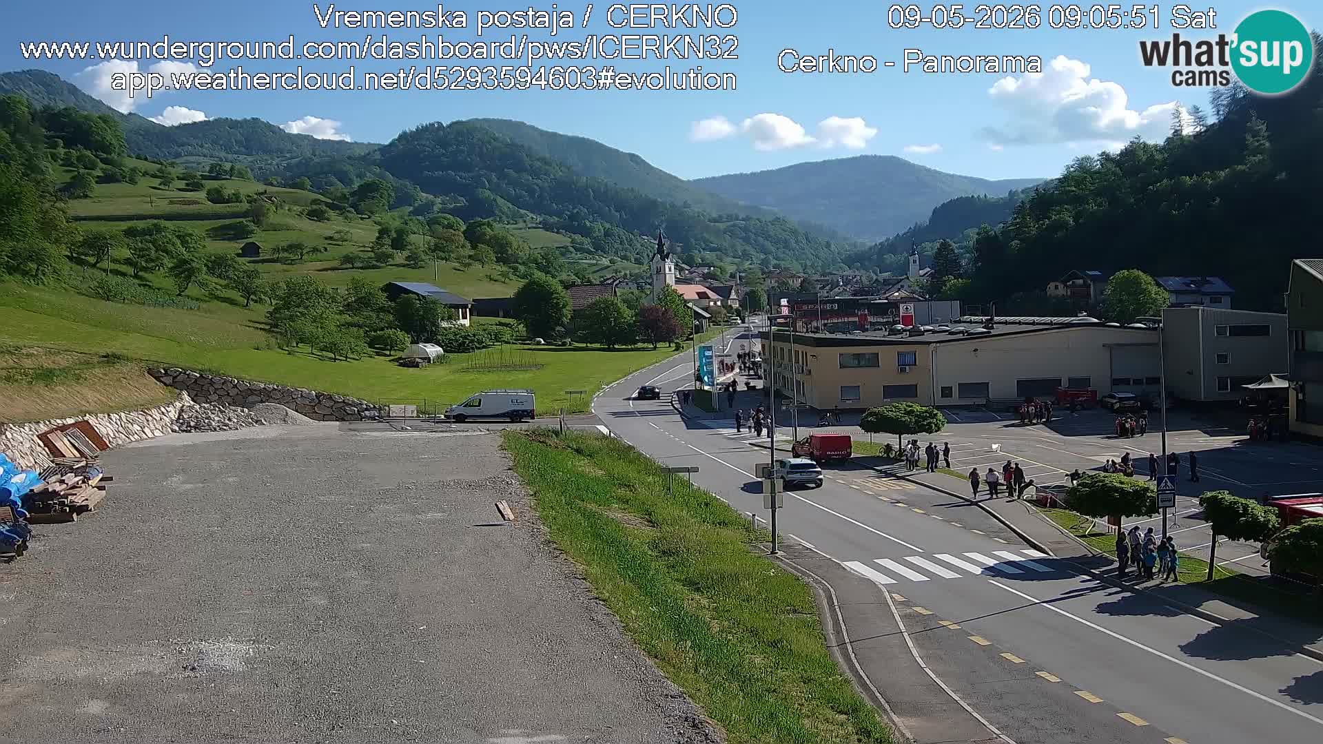 Cerkno ulaz u grad – Kamera uživo