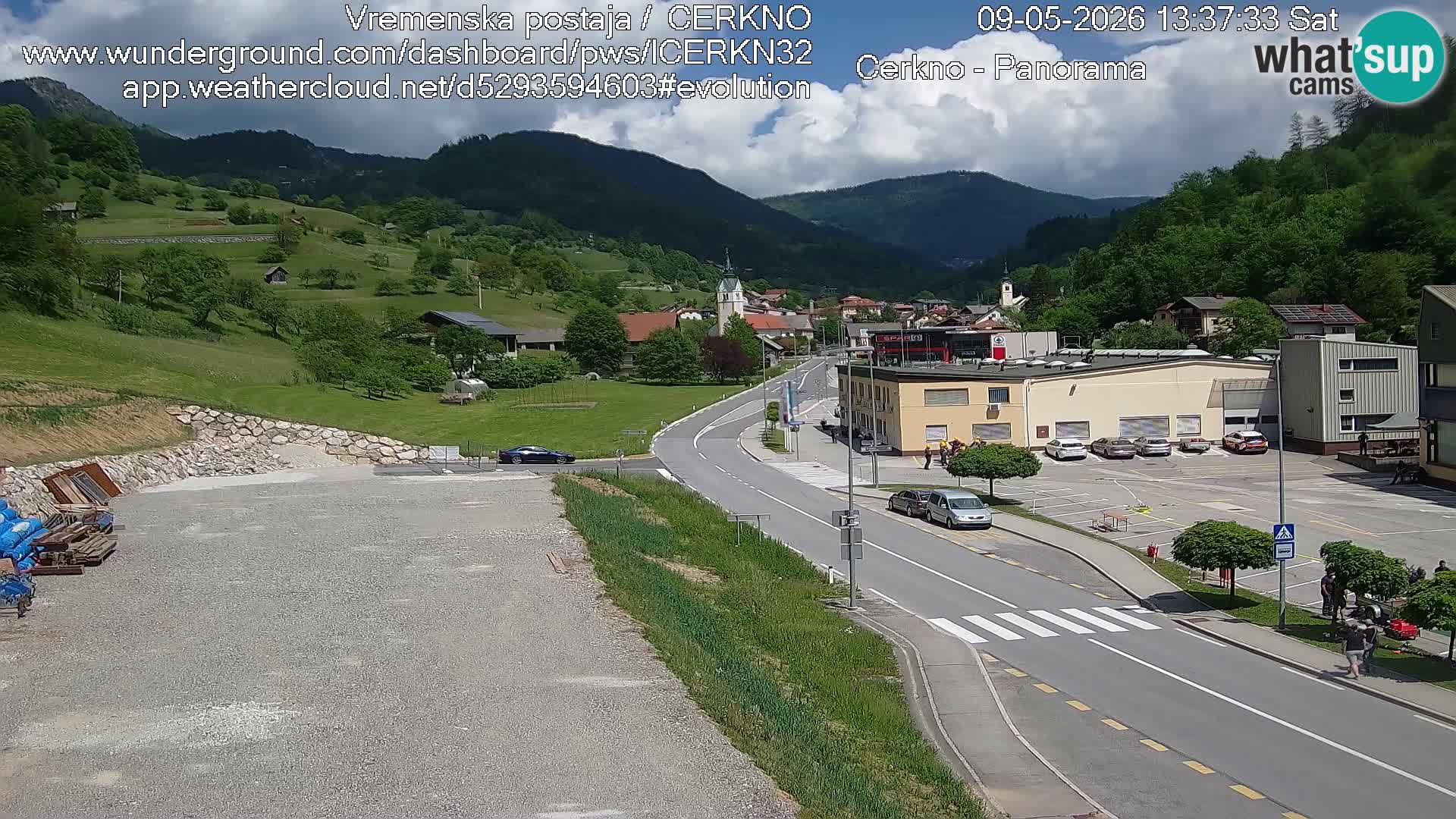 Cerkno ulaz u grad – Kamera uživo