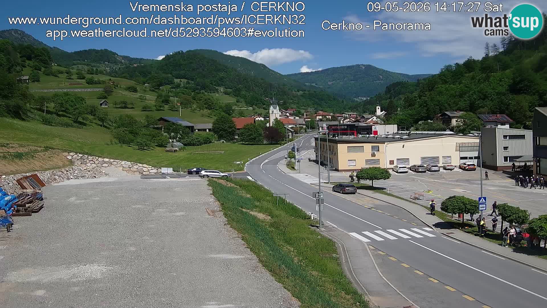 Cerkno ulaz u grad – Kamera uživo