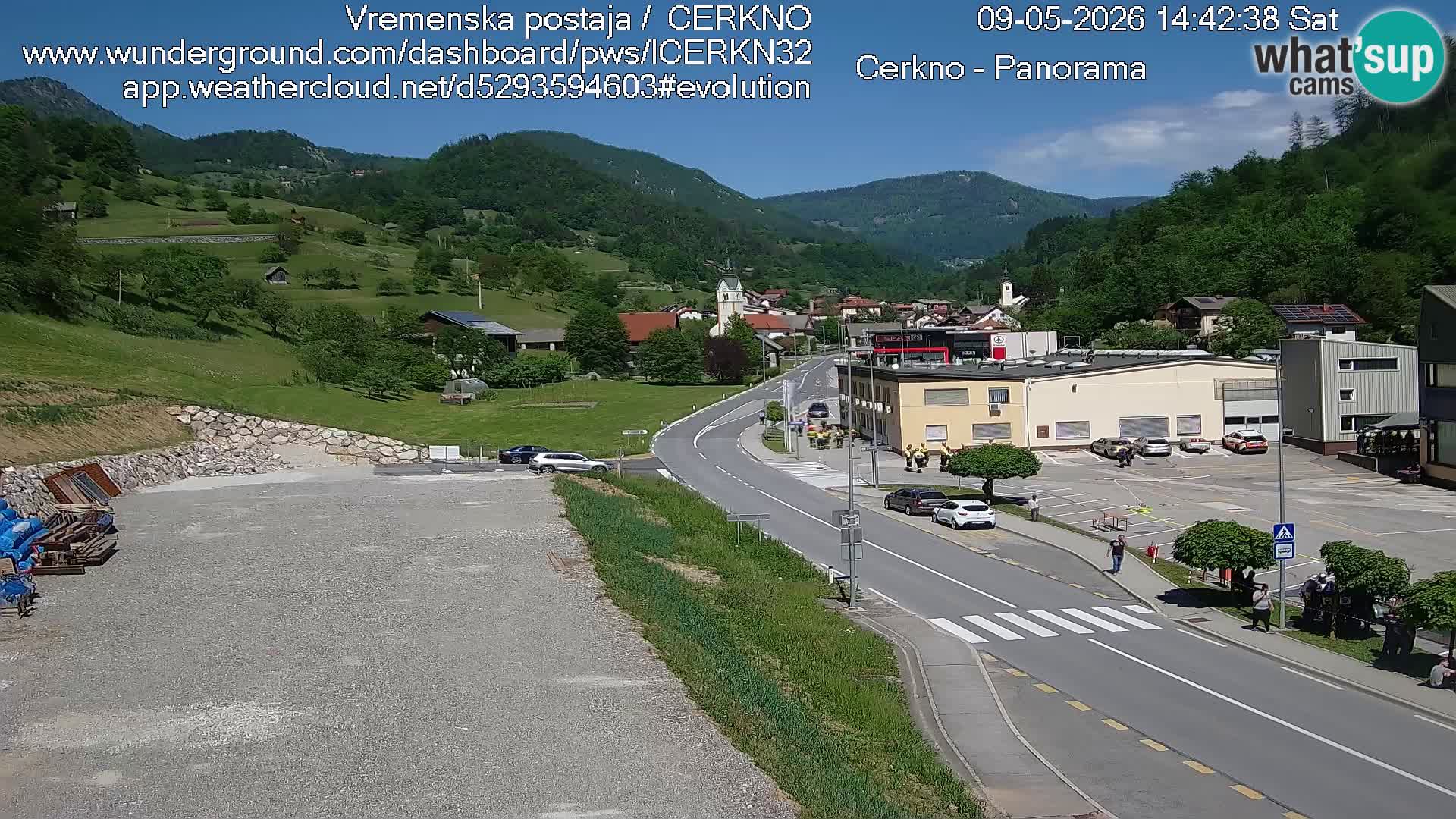 Cerkno Stadteingang Live-Webcam