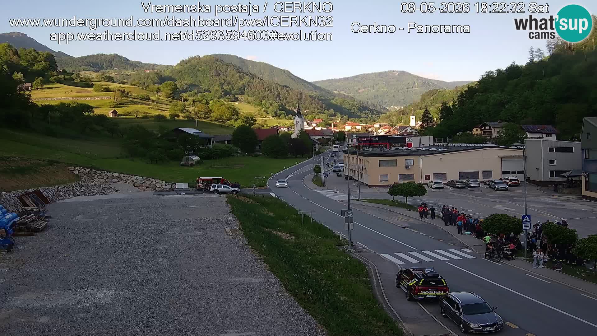 Cerkno ulaz u grad – Kamera uživo