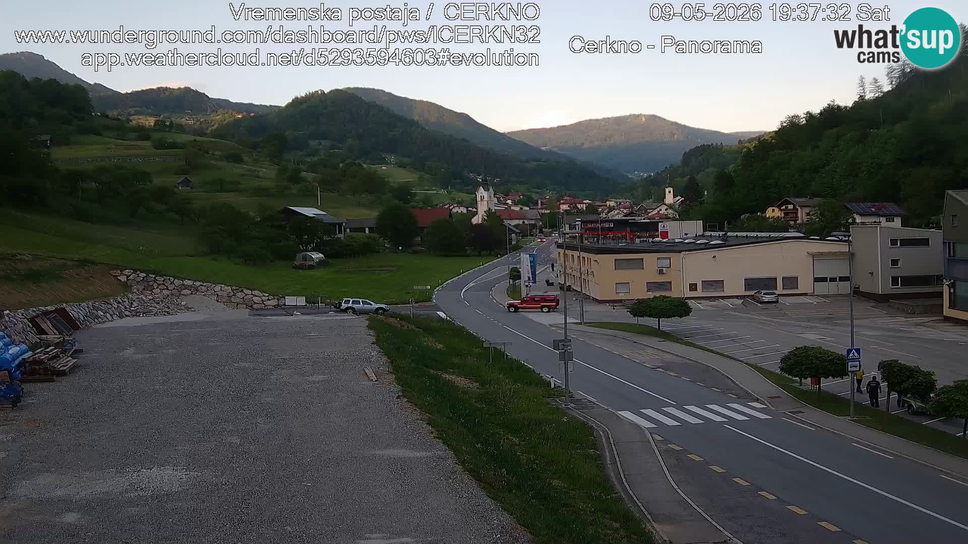 Cerkno ulaz u grad – Kamera uživo