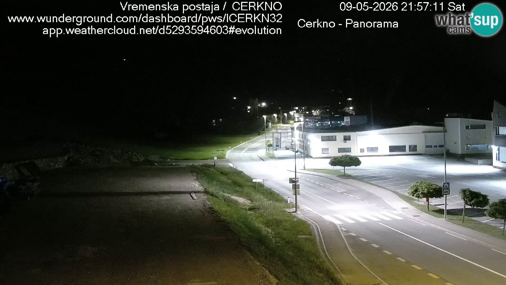 Webcam en direct – Entrée de la ville de Cerkno
