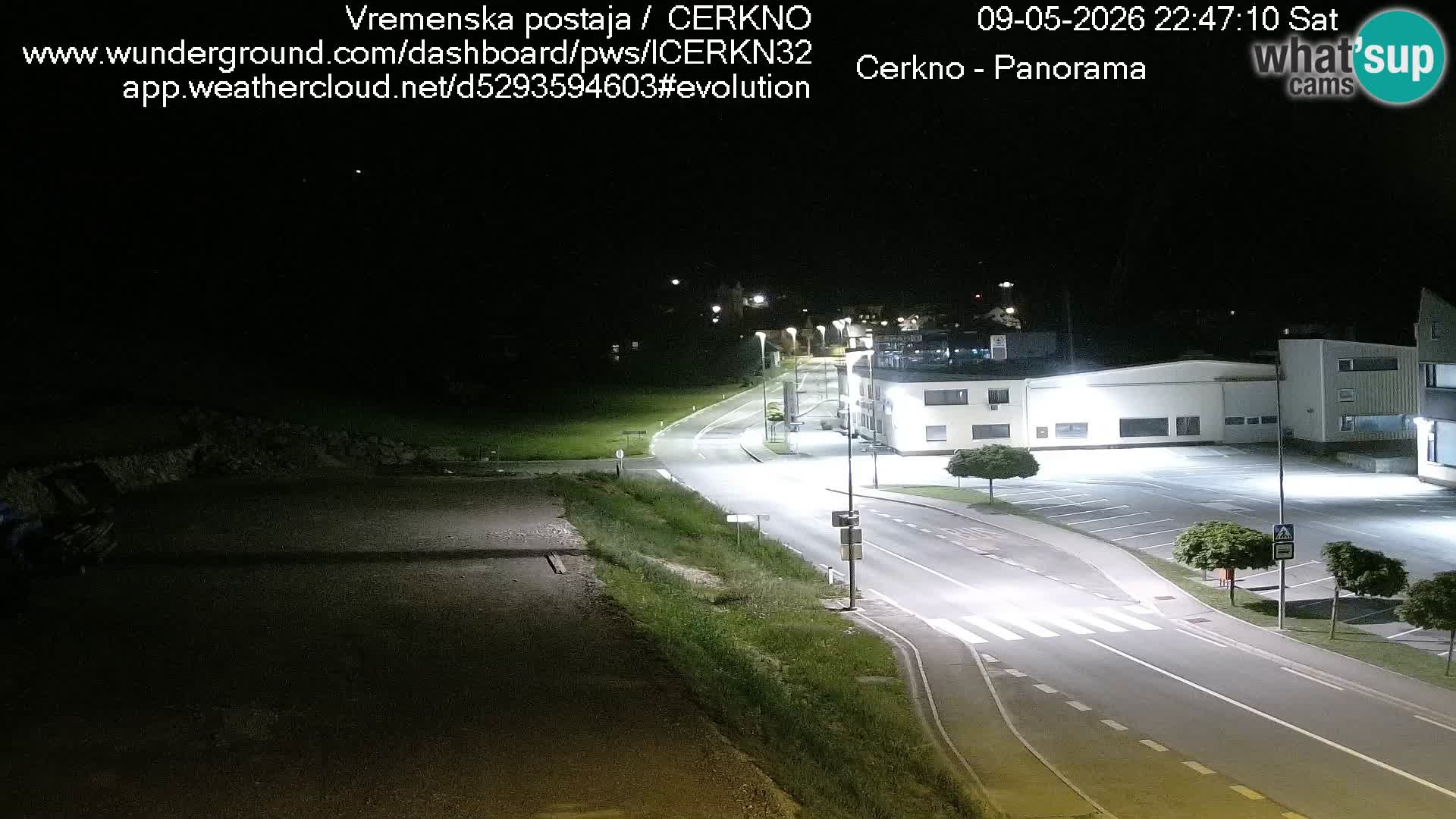 Cerkno city entrance Live Webcam