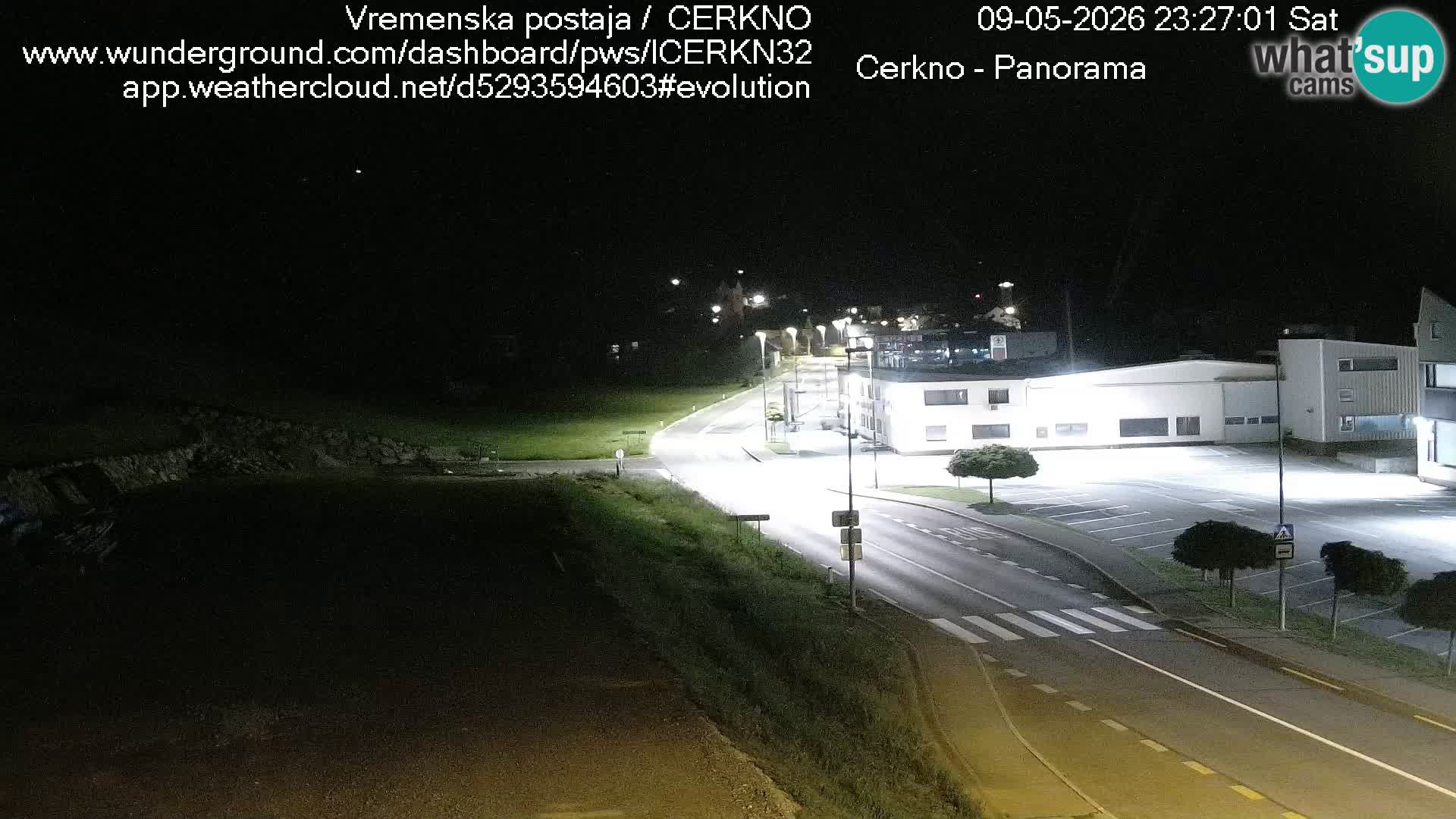 Webcam en direct – Entrée de la ville de Cerkno