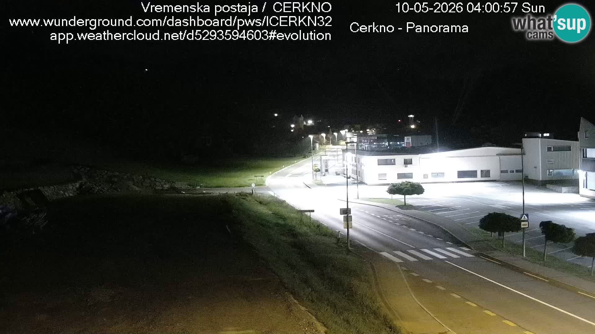 Cerkno city entrance Live Webcam