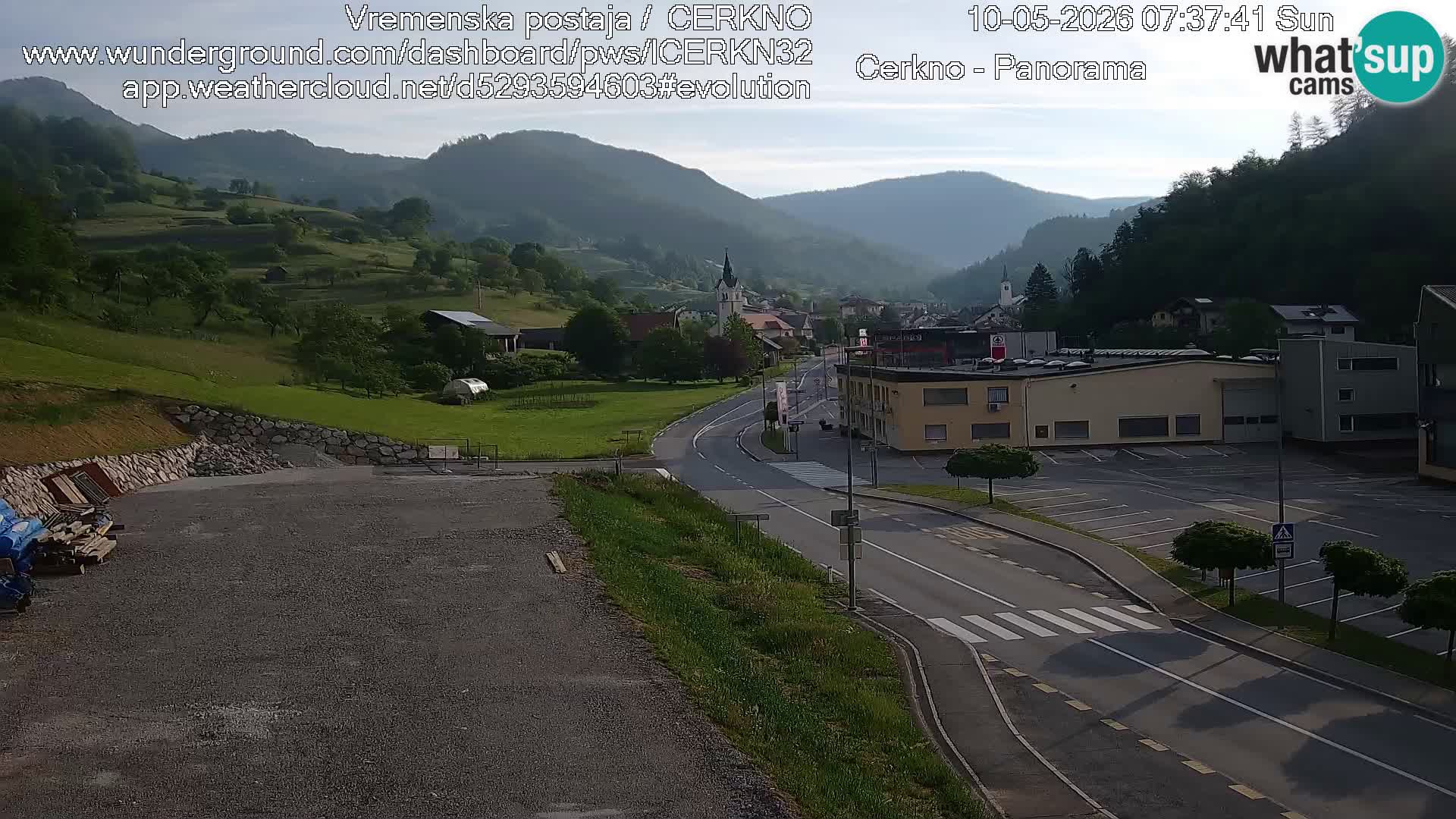 Cerkno ulaz u grad – Kamera uživo