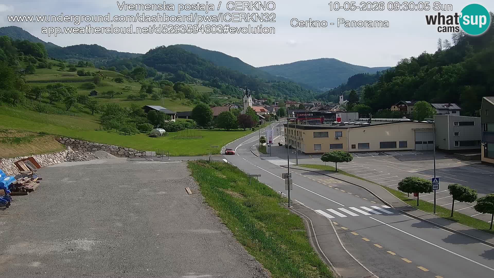 Cerkno Stadteingang Live-Webcam