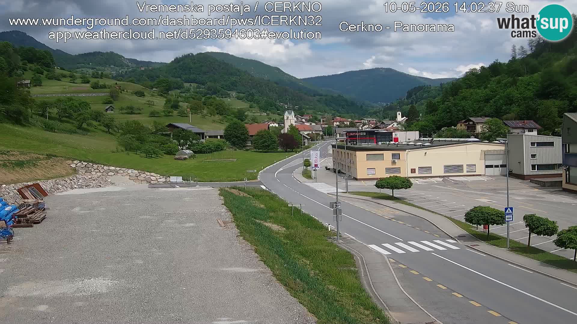 Cerkno Stadteingang Live-Webcam