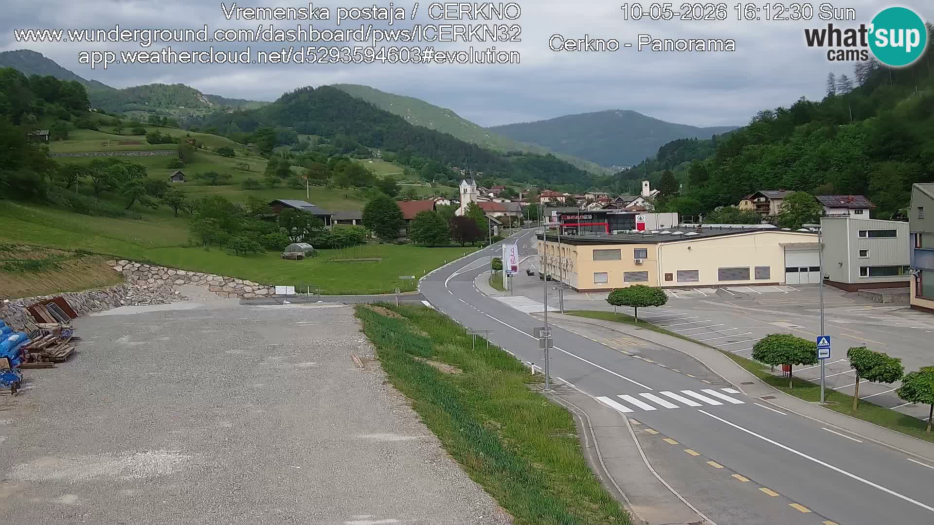 Cerkno ulaz u grad – Kamera uživo