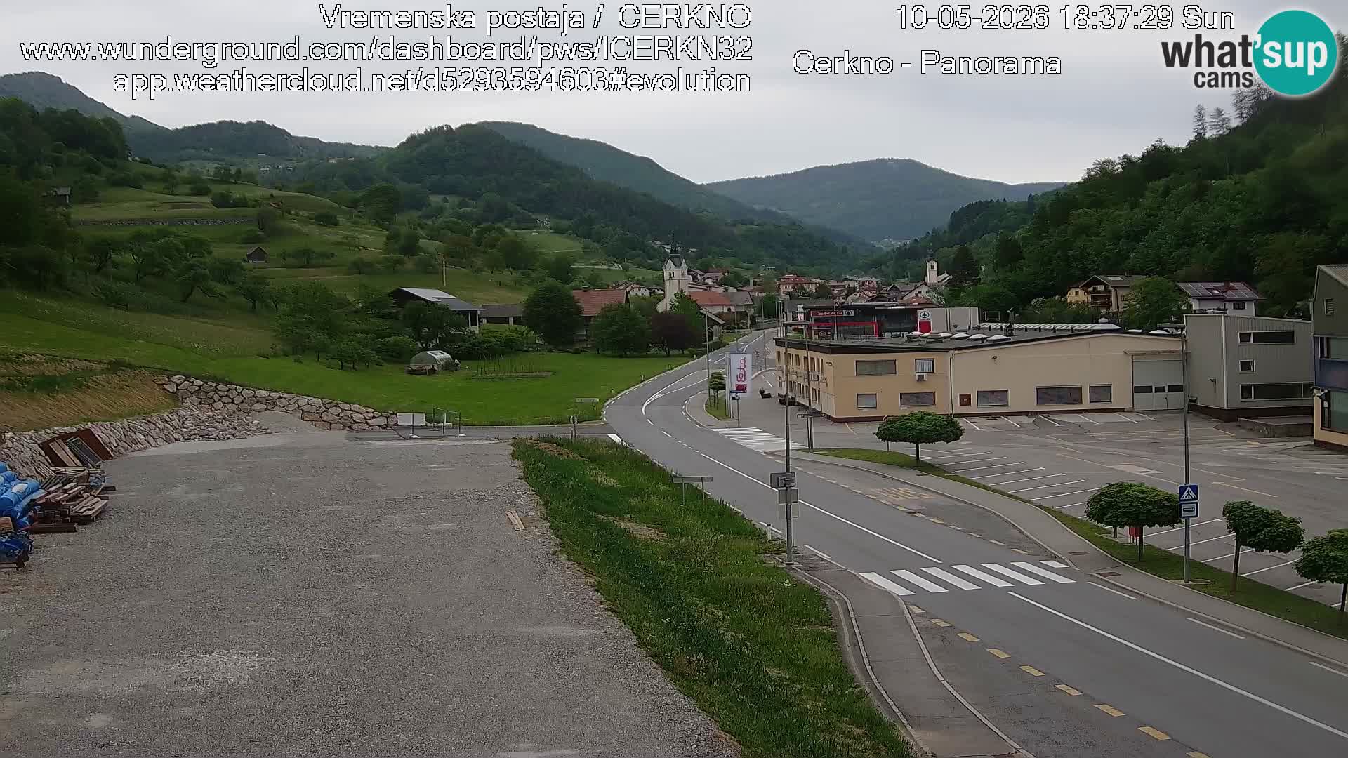 Cerkno Stadteingang Live-Webcam