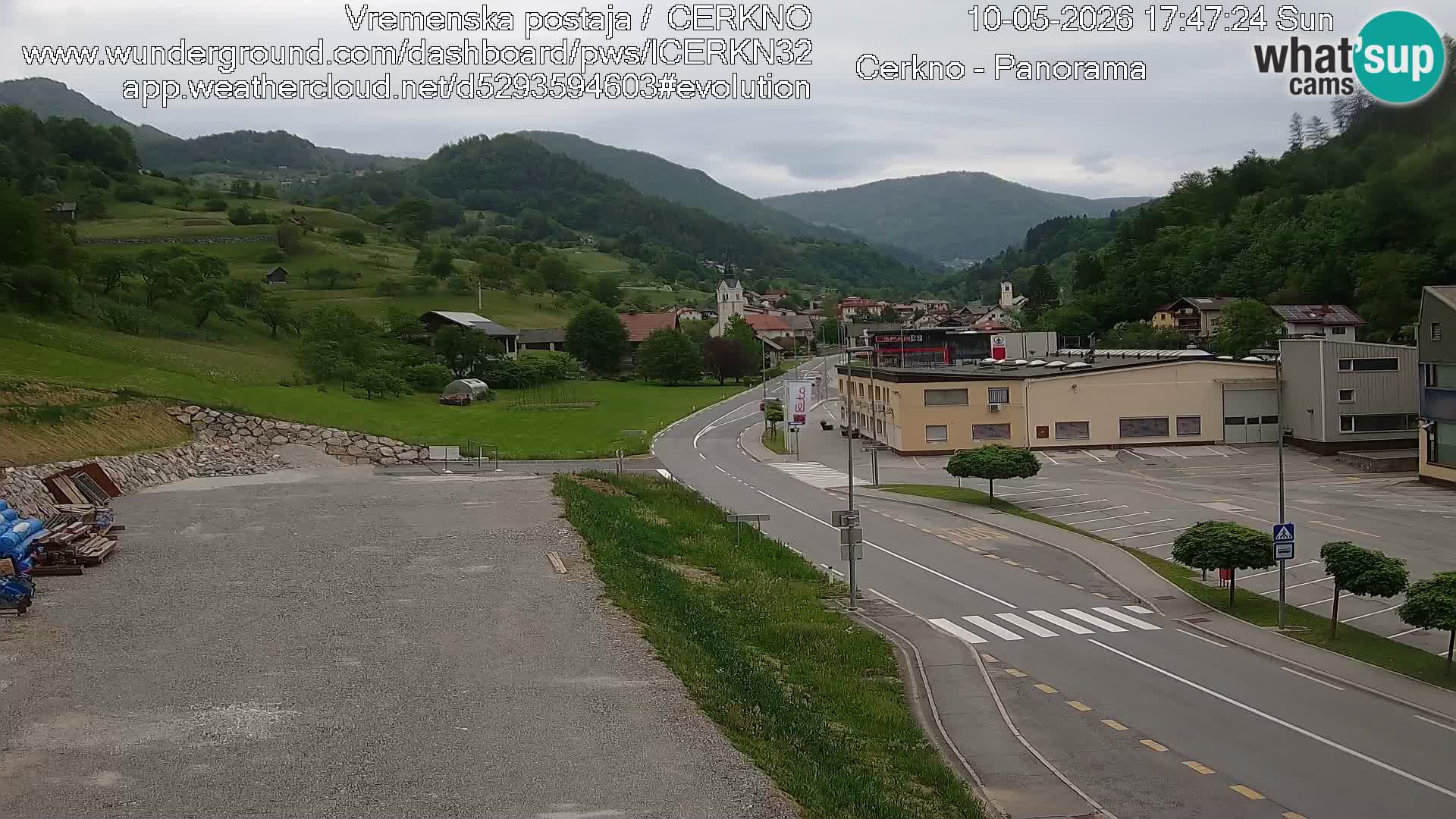 Cerkno Stadteingang Live-Webcam