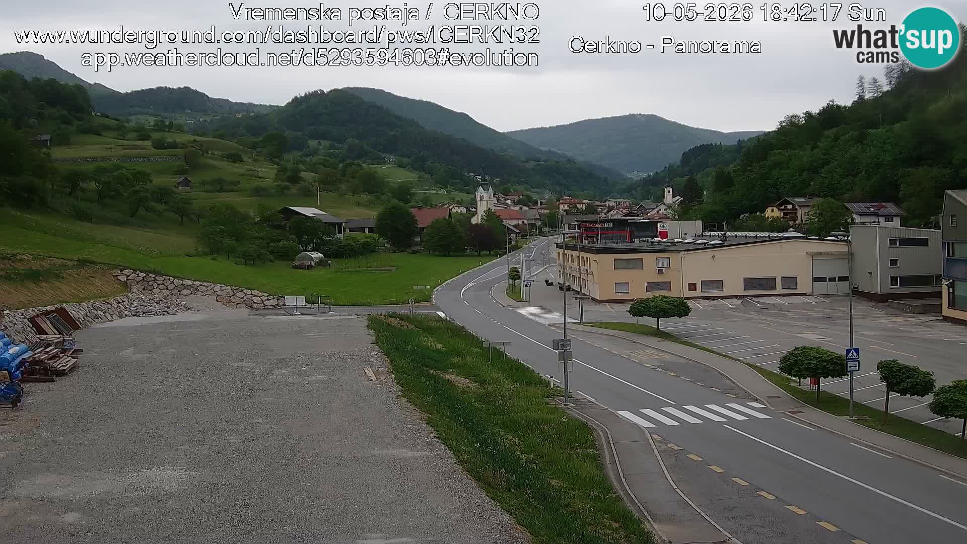 Cerkno ulaz u grad – Kamera uživo