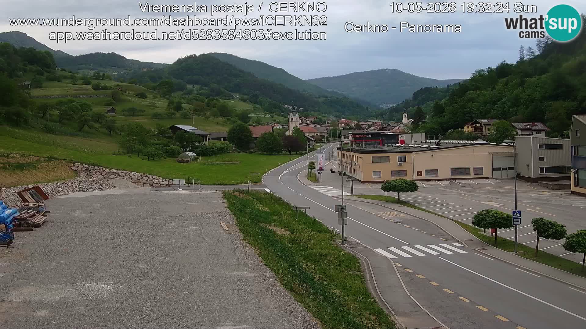 Cerkno ulaz u grad – Kamera uživo