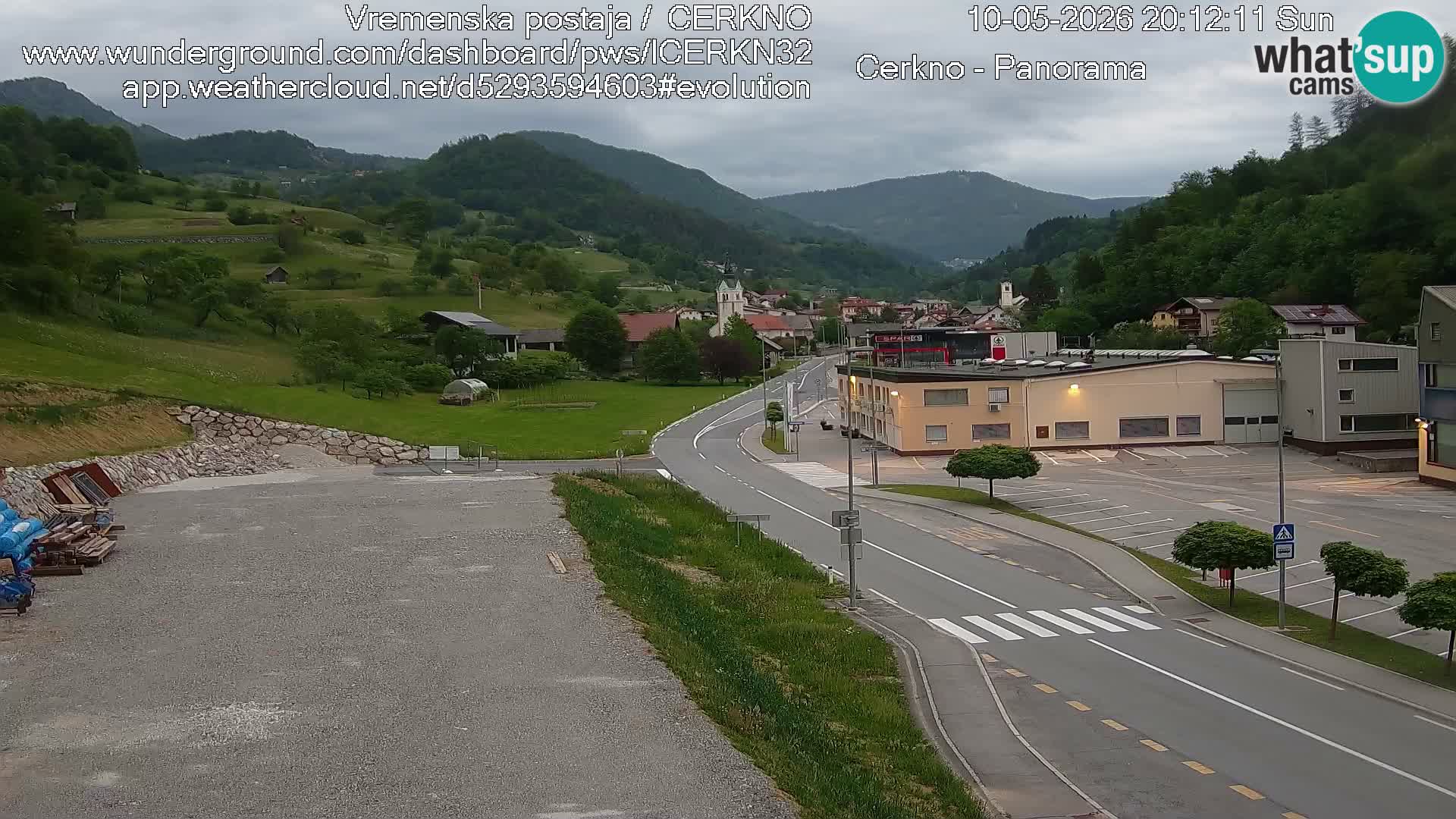 Cerkno ulaz u grad – Kamera uživo