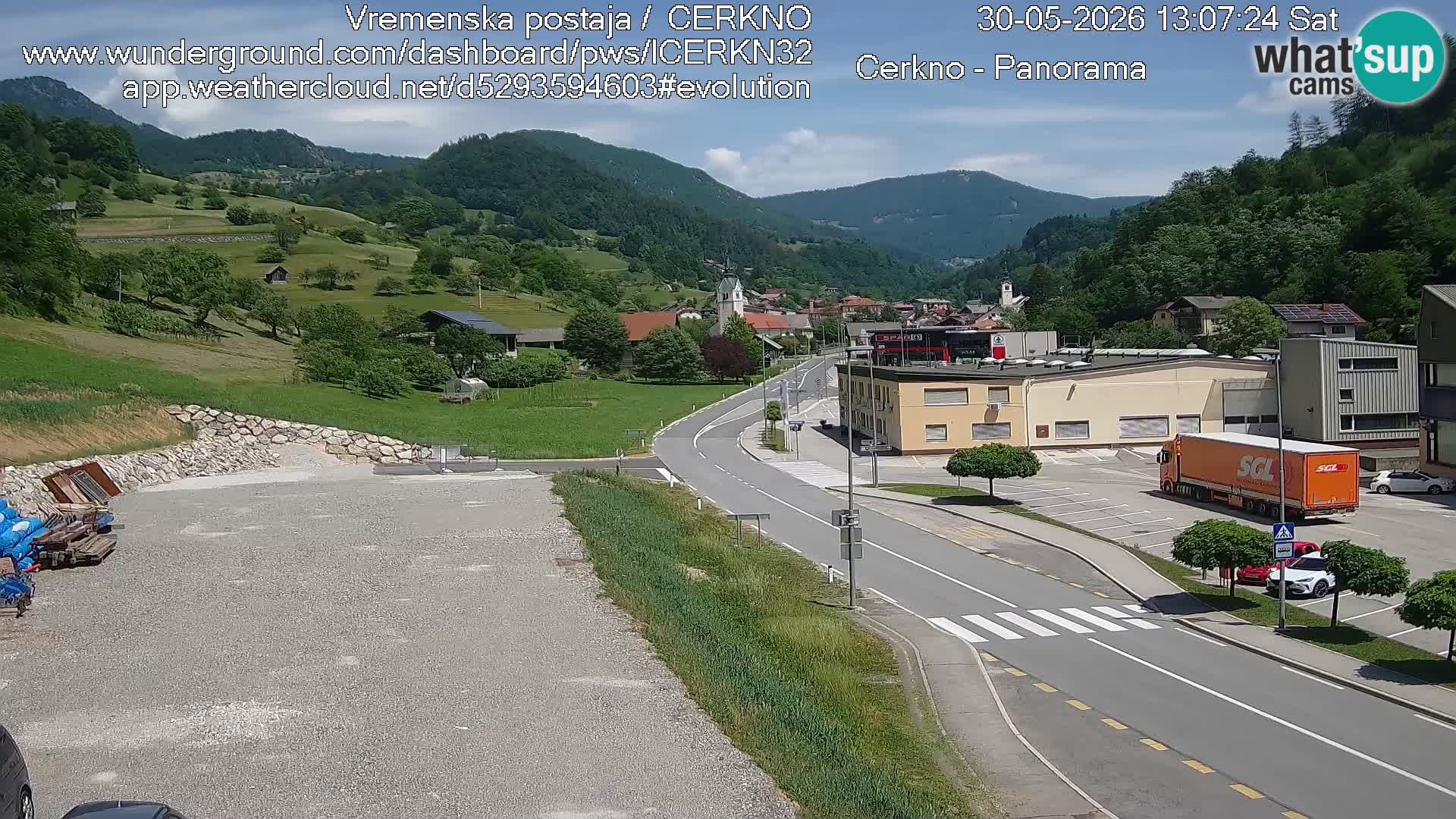 Cerkno ulaz u grad – Kamera uživo