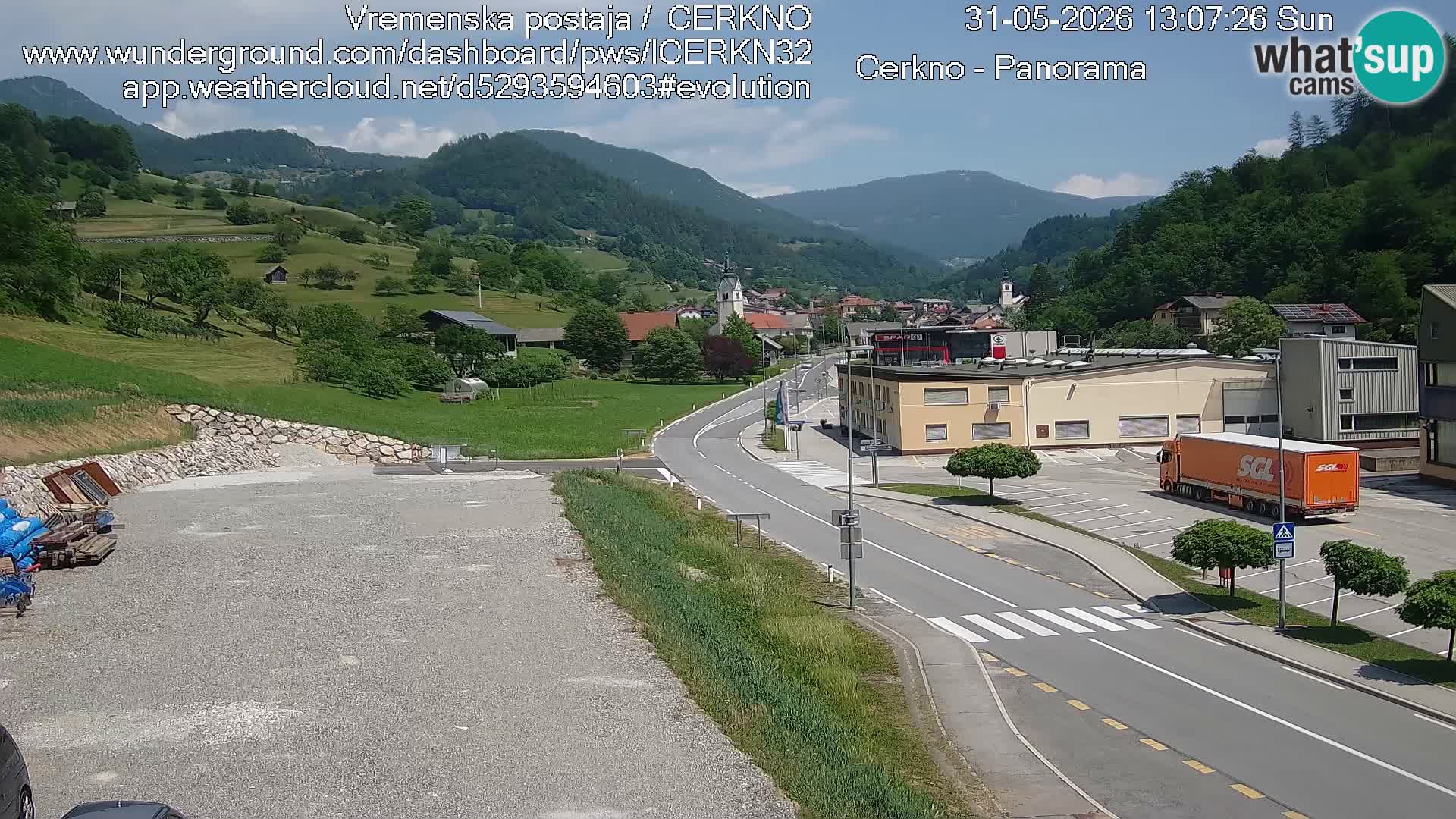 Cerkno Stadteingang Live-Webcam