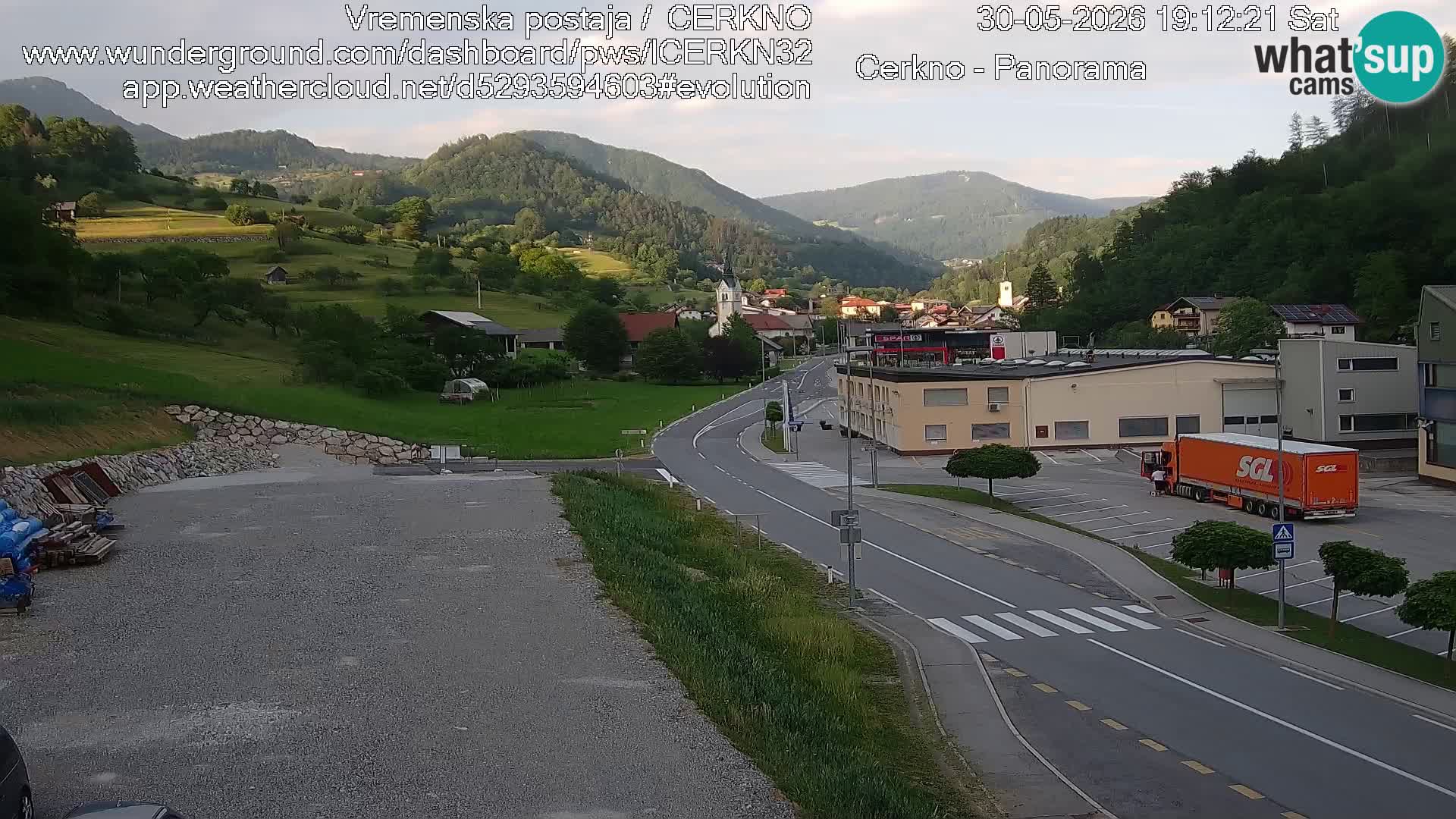Cerkno ulaz u grad – Kamera uživo