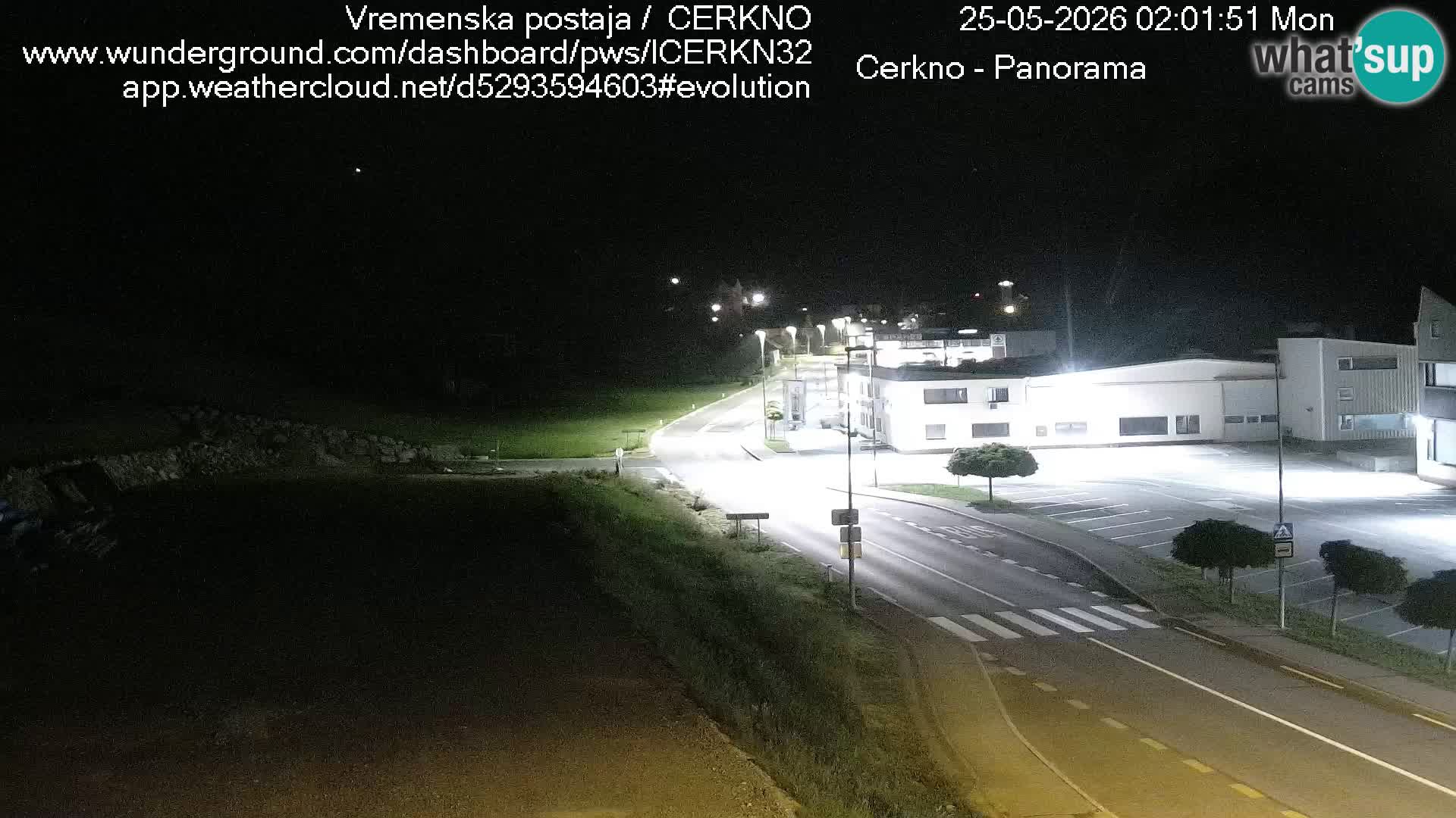 Webcam en direct – Entrée de la ville de Cerkno