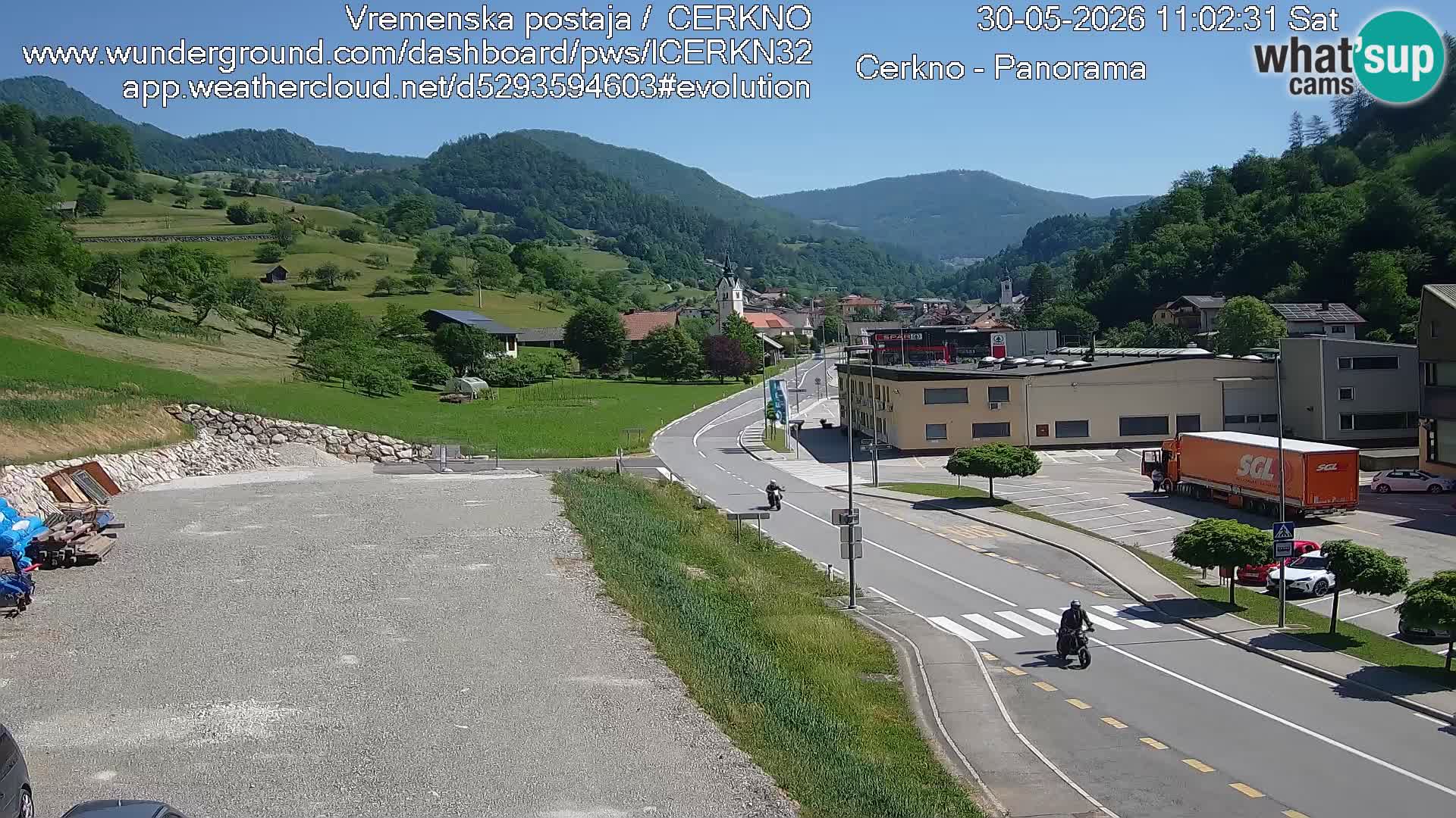 Cerkno Stadteingang Live-Webcam