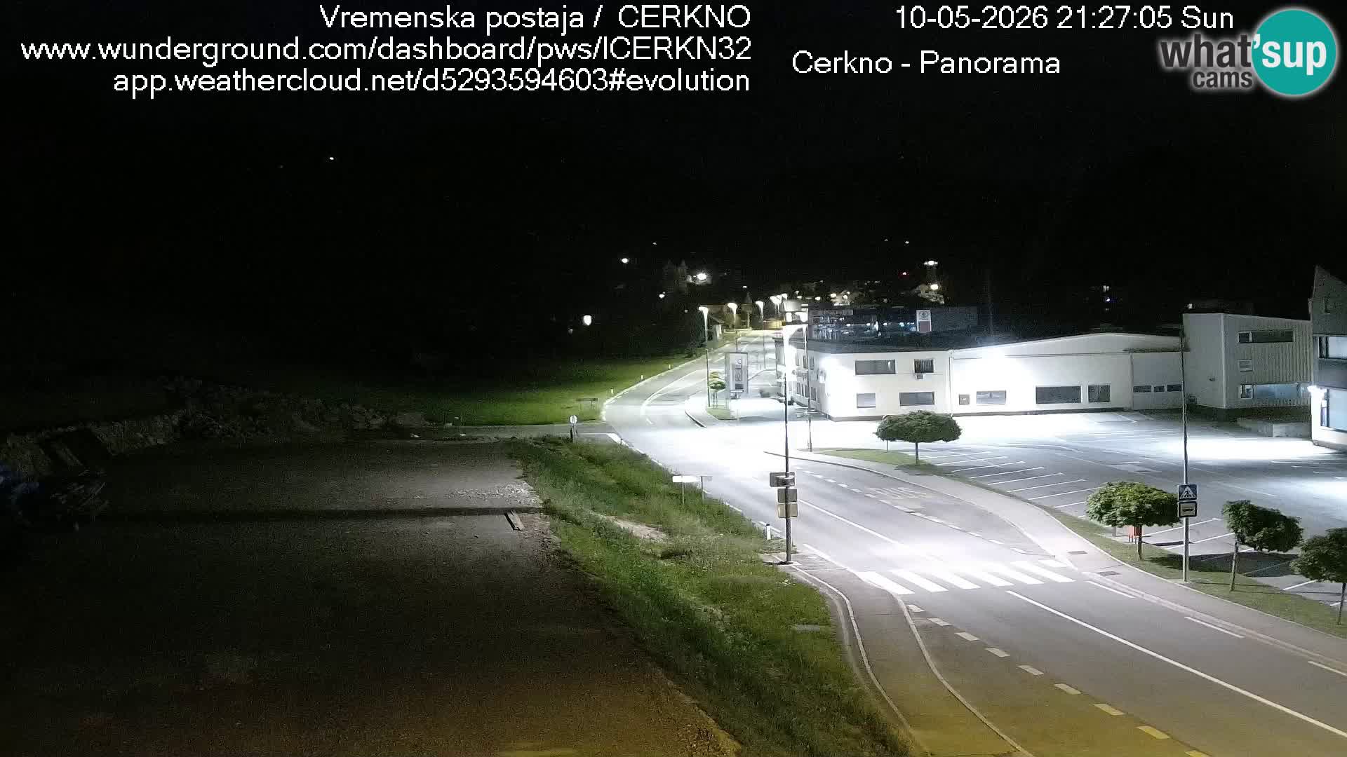 Webcam en direct – Entrée de la ville de Cerkno