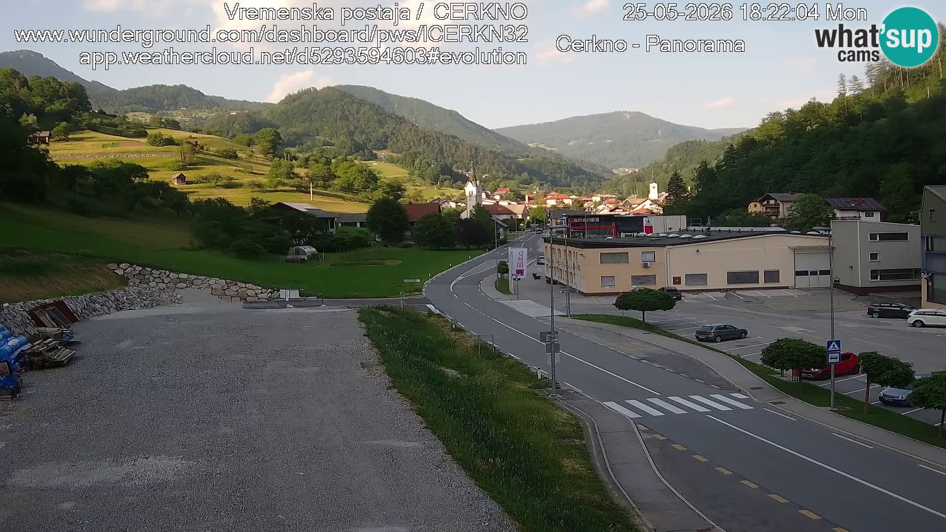 Cerkno Stadteingang Live-Webcam