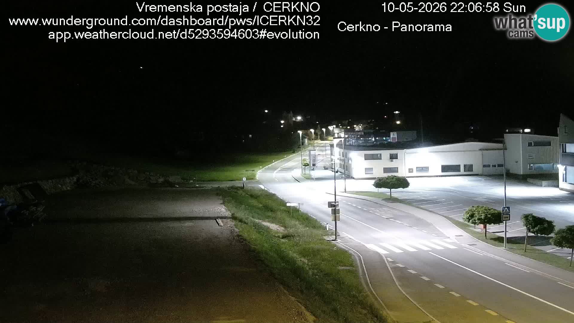 Cerkno entrada a la ciudad Webcam en vivo