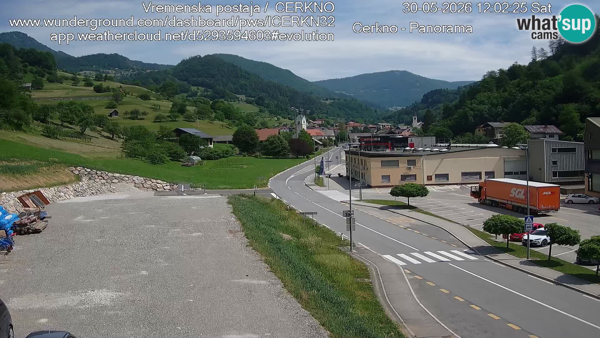 Cerkno ulaz u grad – Kamera uživo