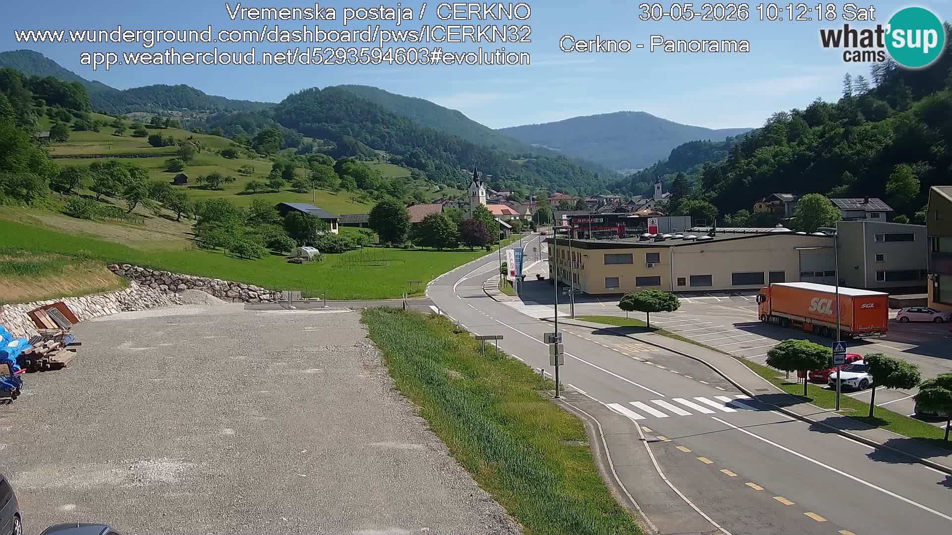 Cerkno Stadteingang Live-Webcam