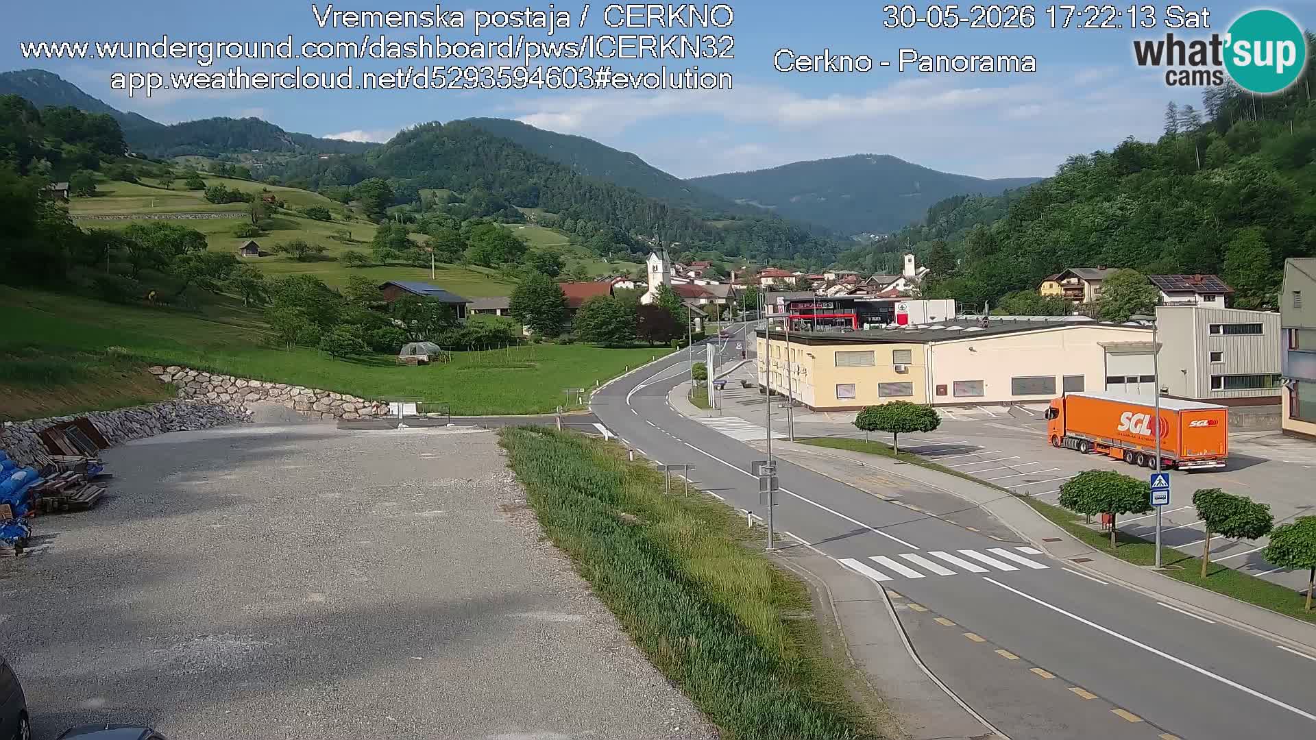 Cerkno ulaz u grad – Kamera uživo