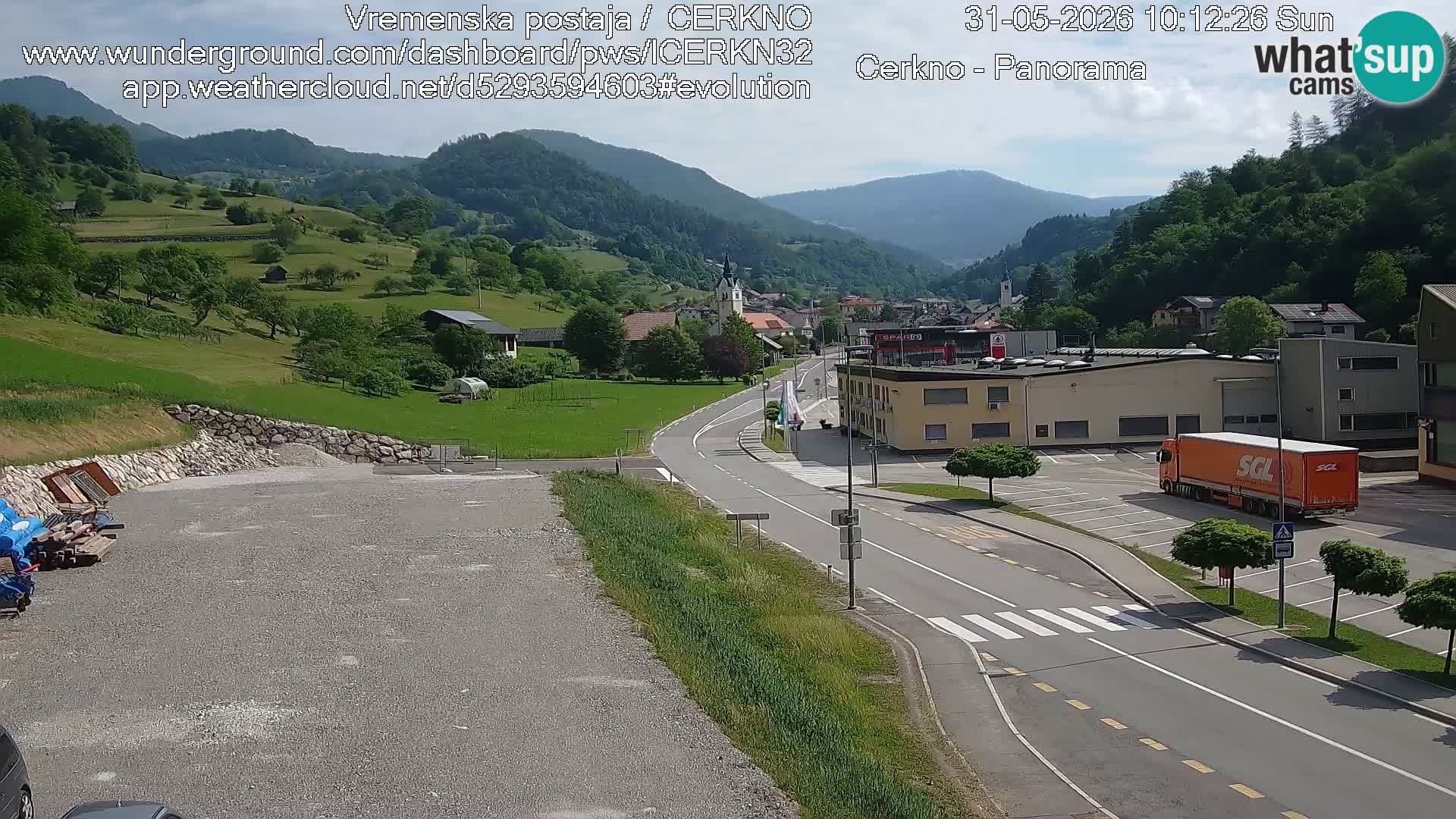 Cerkno ulaz u grad – Kamera uživo