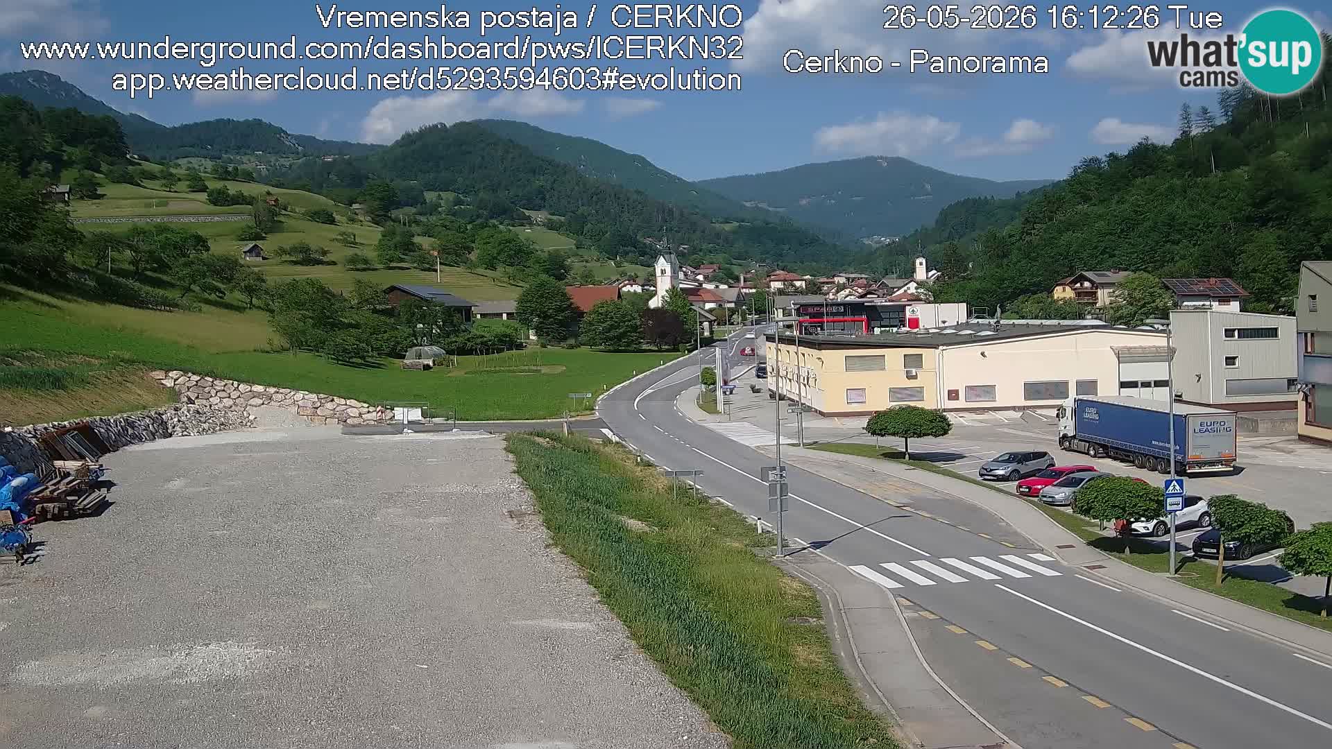 Cerkno Stadteingang Live-Webcam