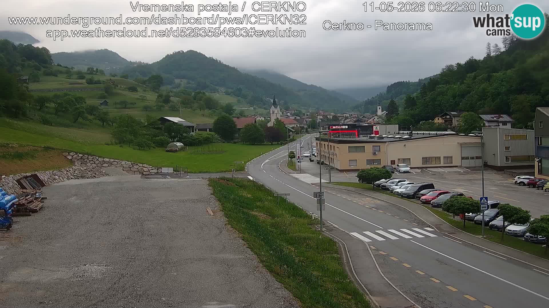 Cerkno Stadteingang Live-Webcam