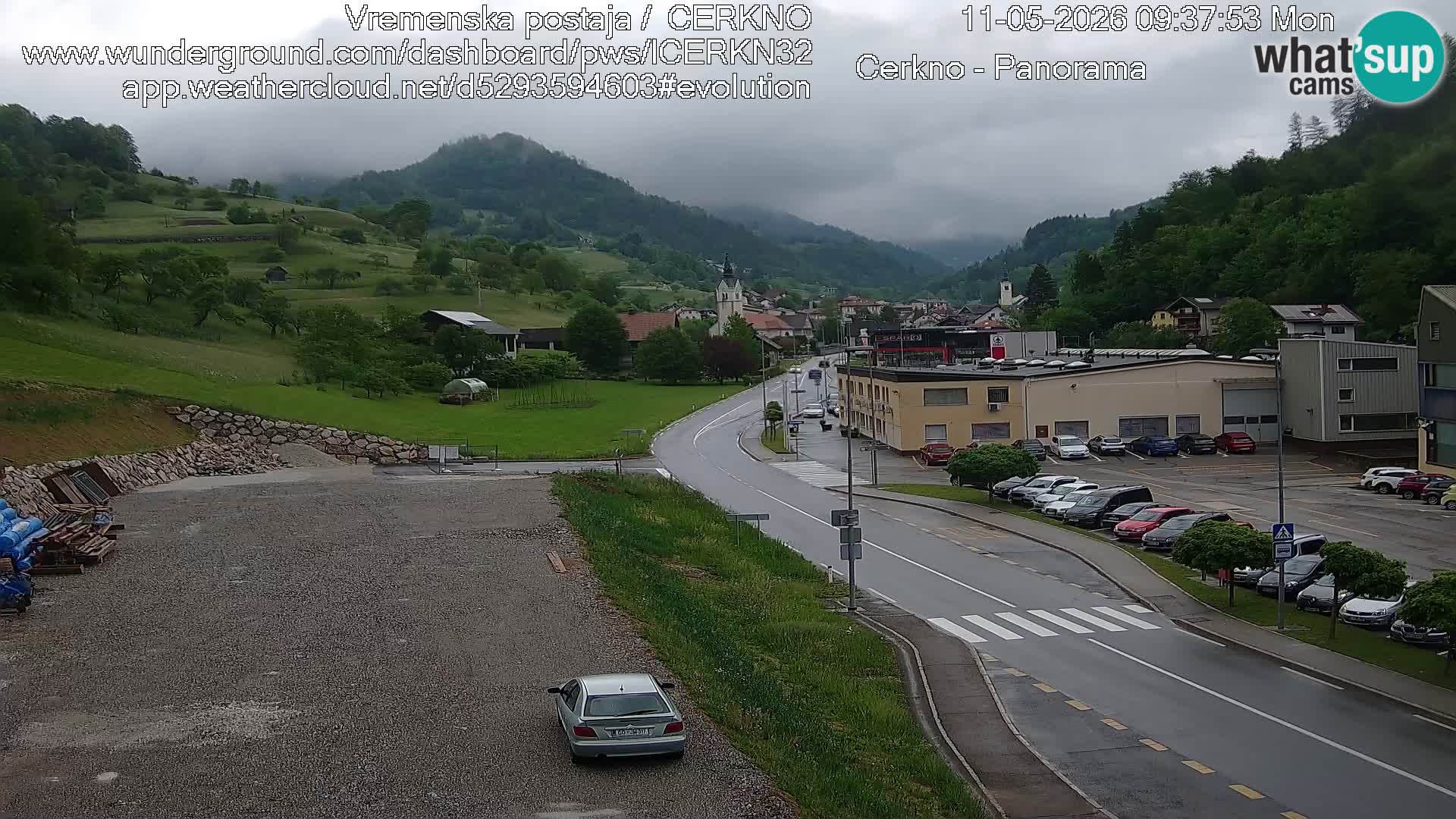 Cerkno ulaz u grad – Kamera uživo