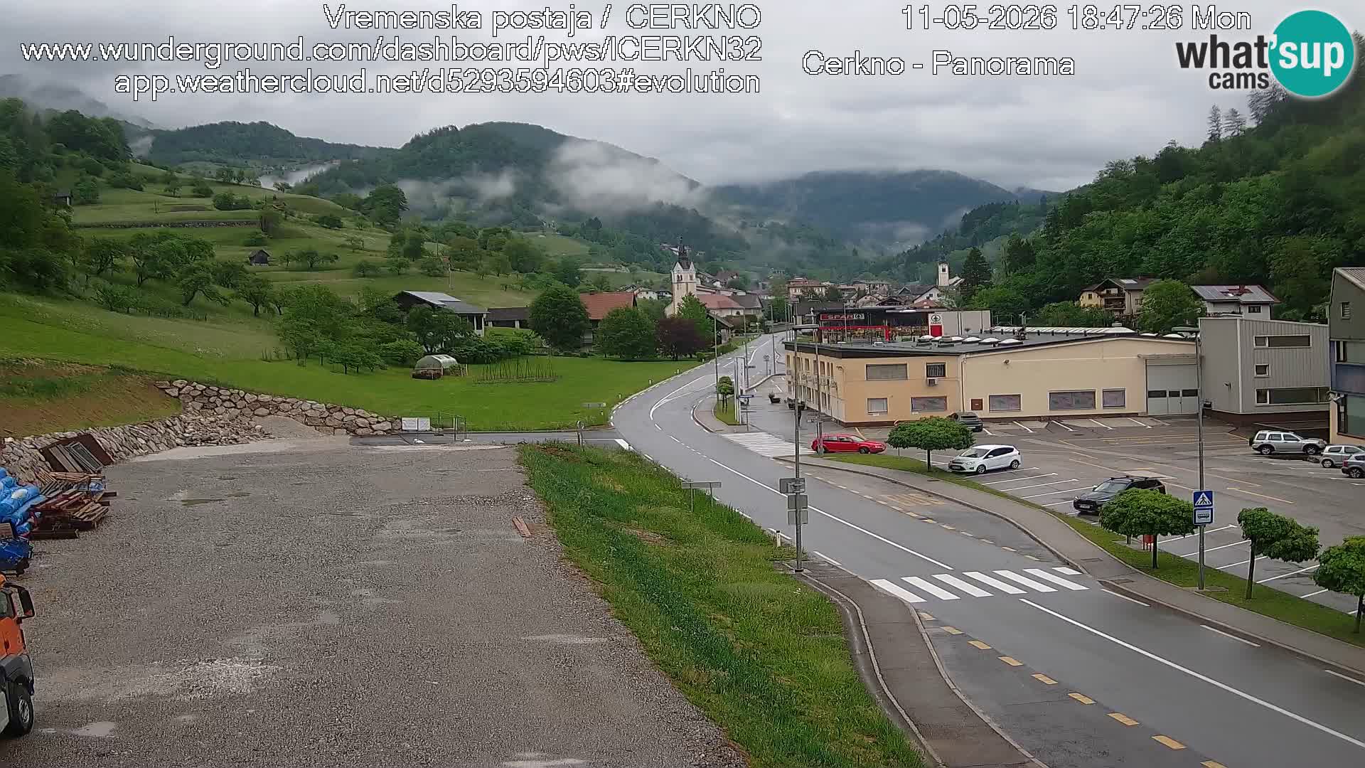 Cerkno Stadteingang Live-Webcam
