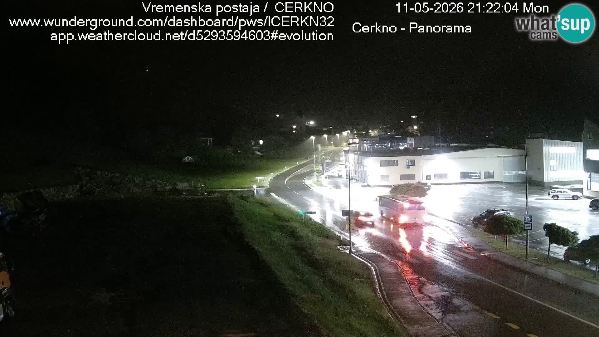 Cerkno city entrance Live Webcam