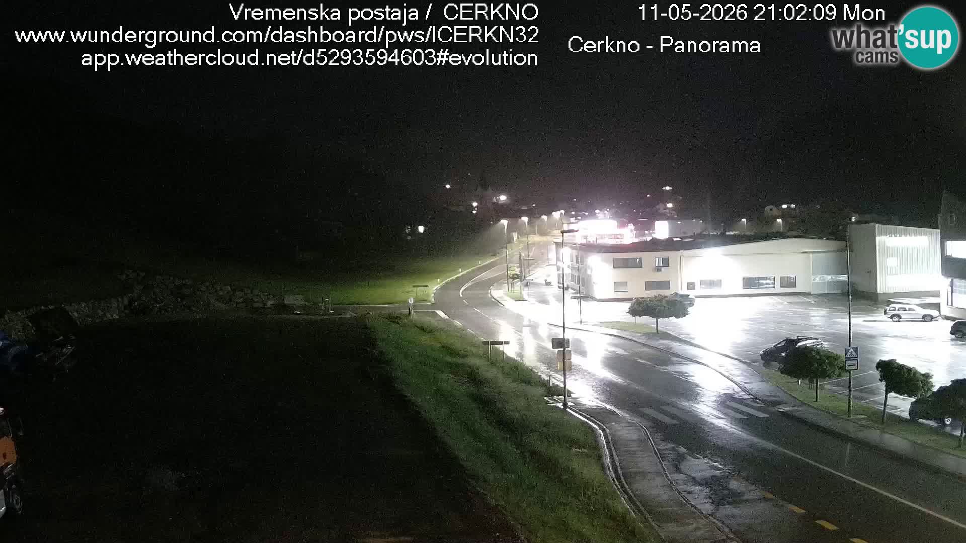 Cerkno city entrance Live Webcam