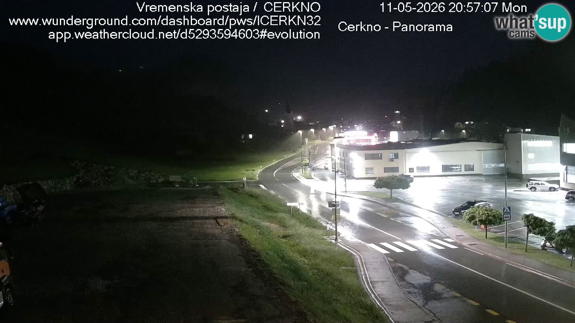 Cerkno city entrance Live Webcam