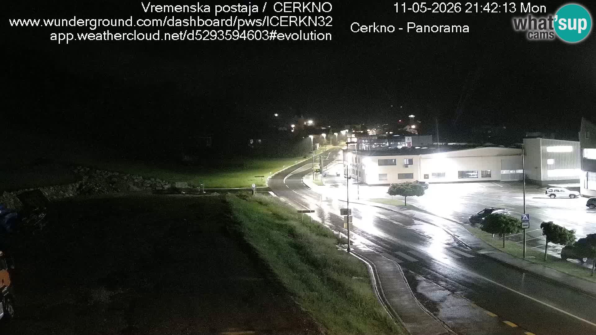 Cerkno city entrance Live Webcam