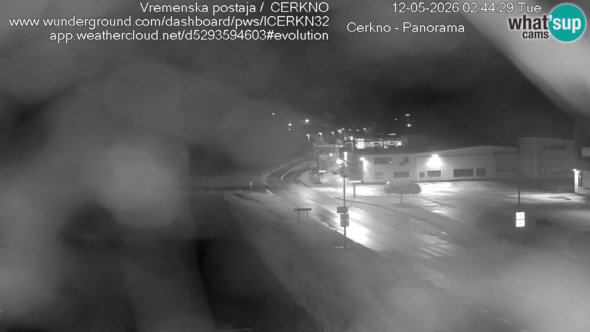 Webcam en direct – Entrée de la ville de Cerkno
