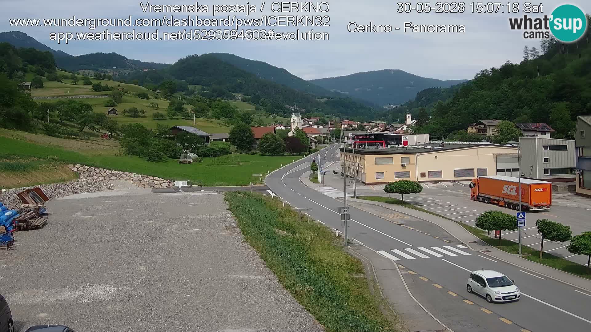 Cerkno ulaz u grad – Kamera uživo