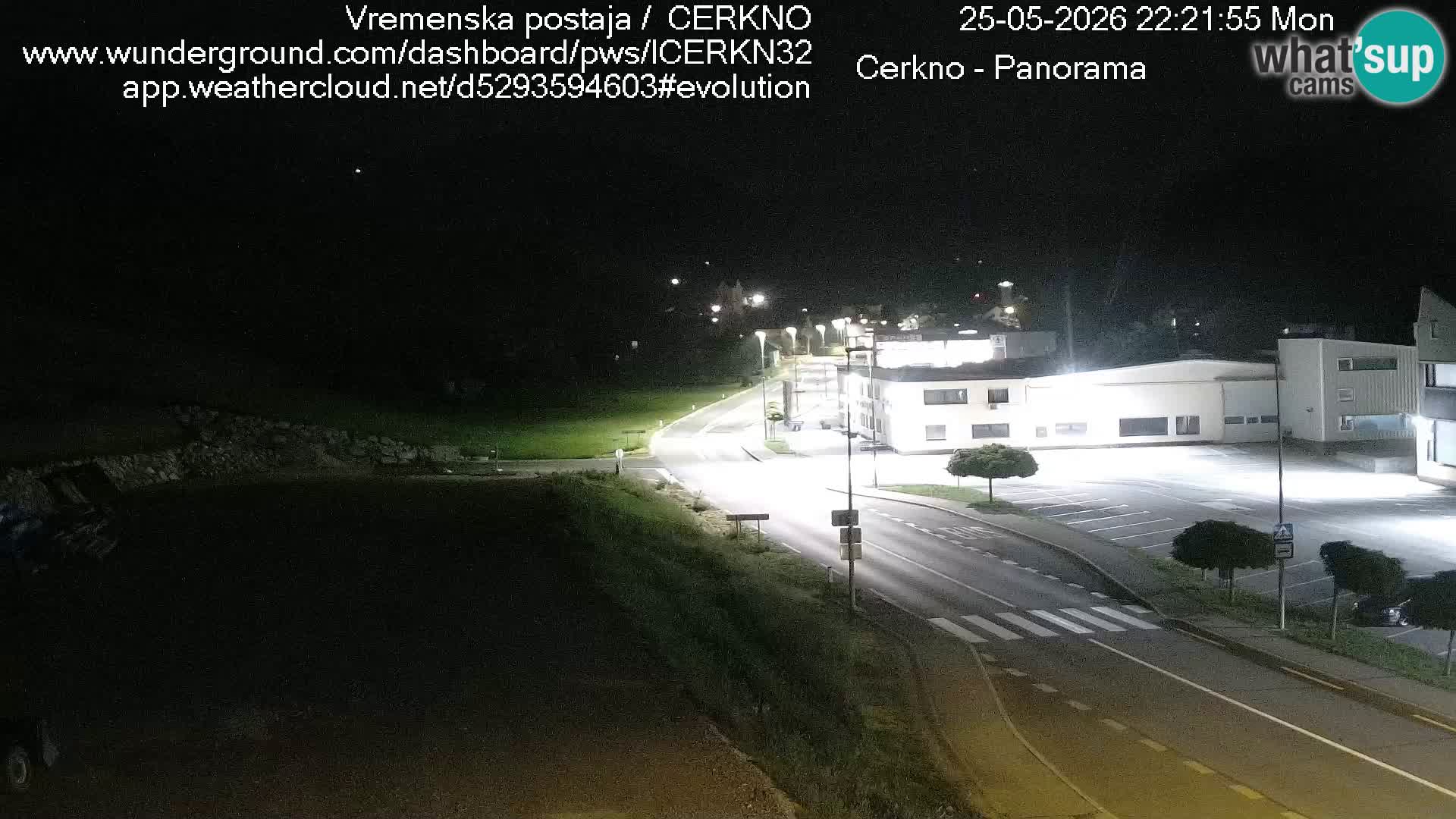 Cerkno city entrance Live Webcam