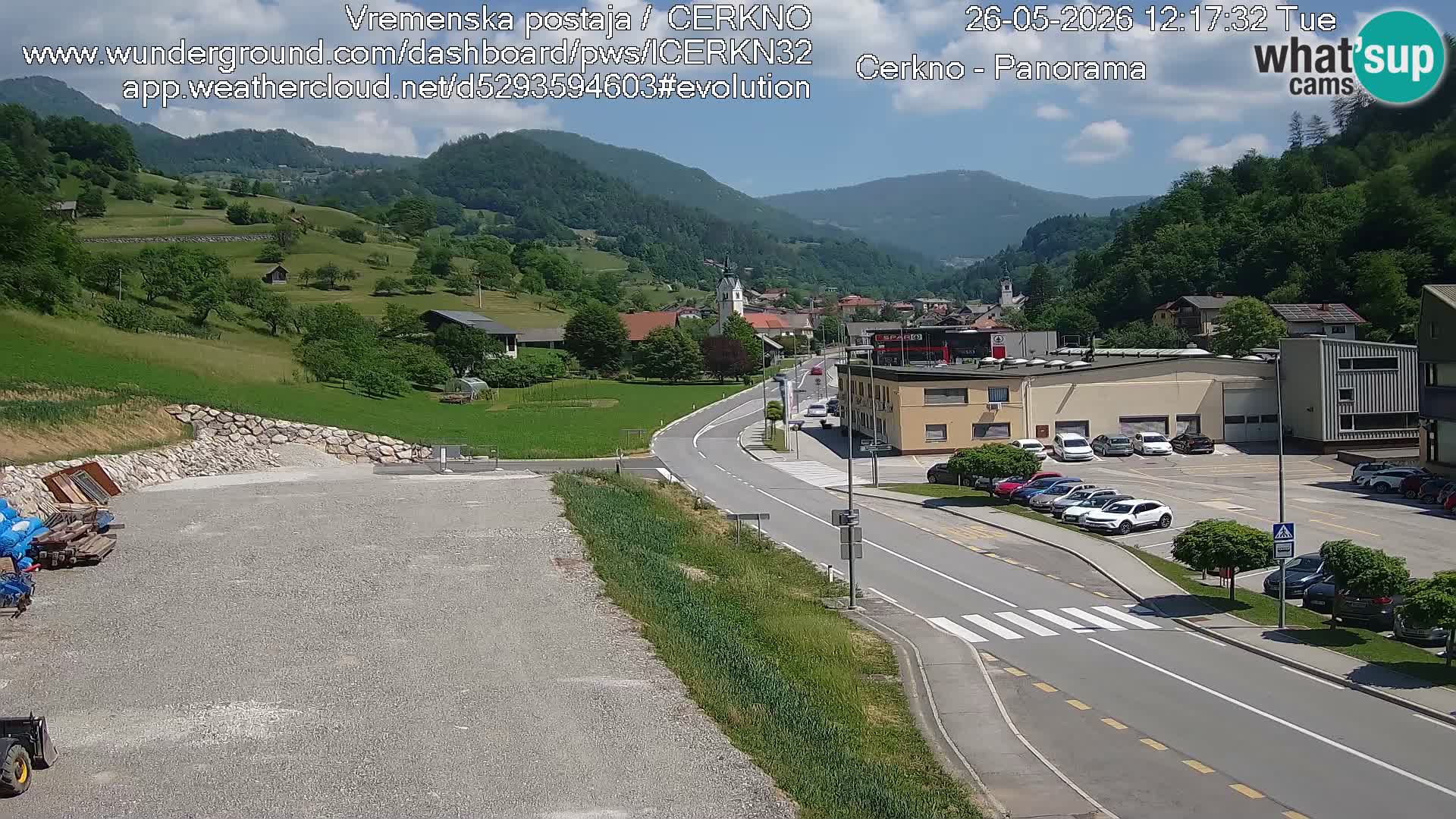 Webcam Ingresso Città di Cerkno