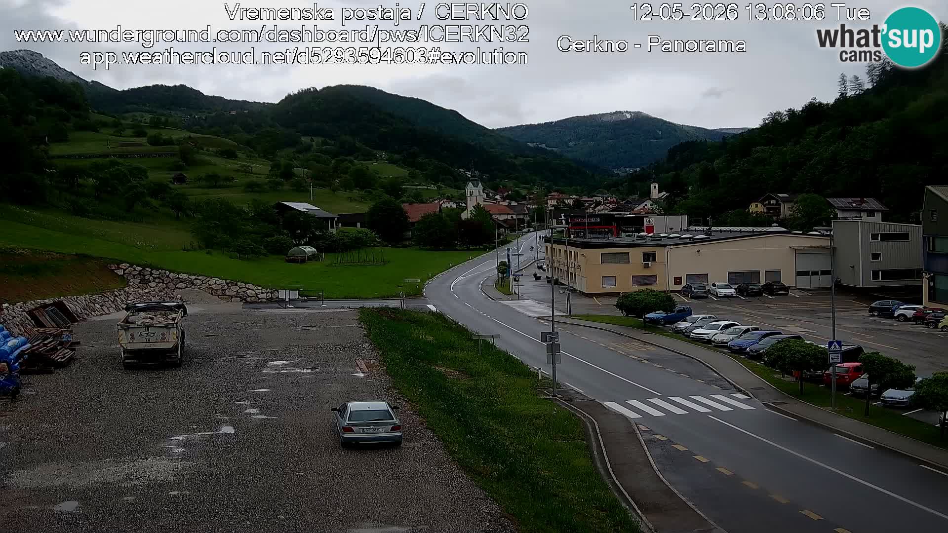 Cerkno ulaz u grad – Kamera uživo
