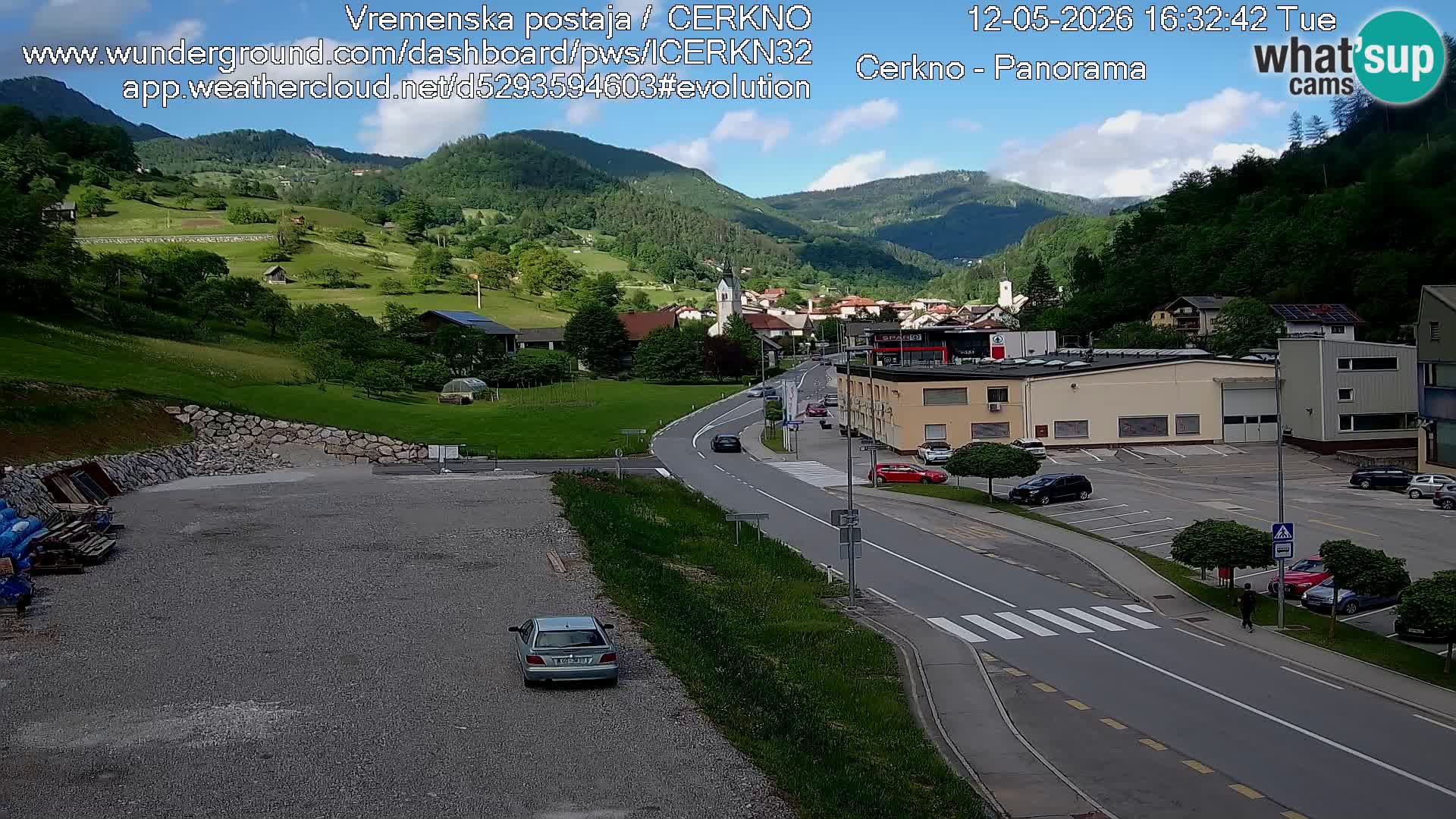 Cerkno Stadteingang Live-Webcam